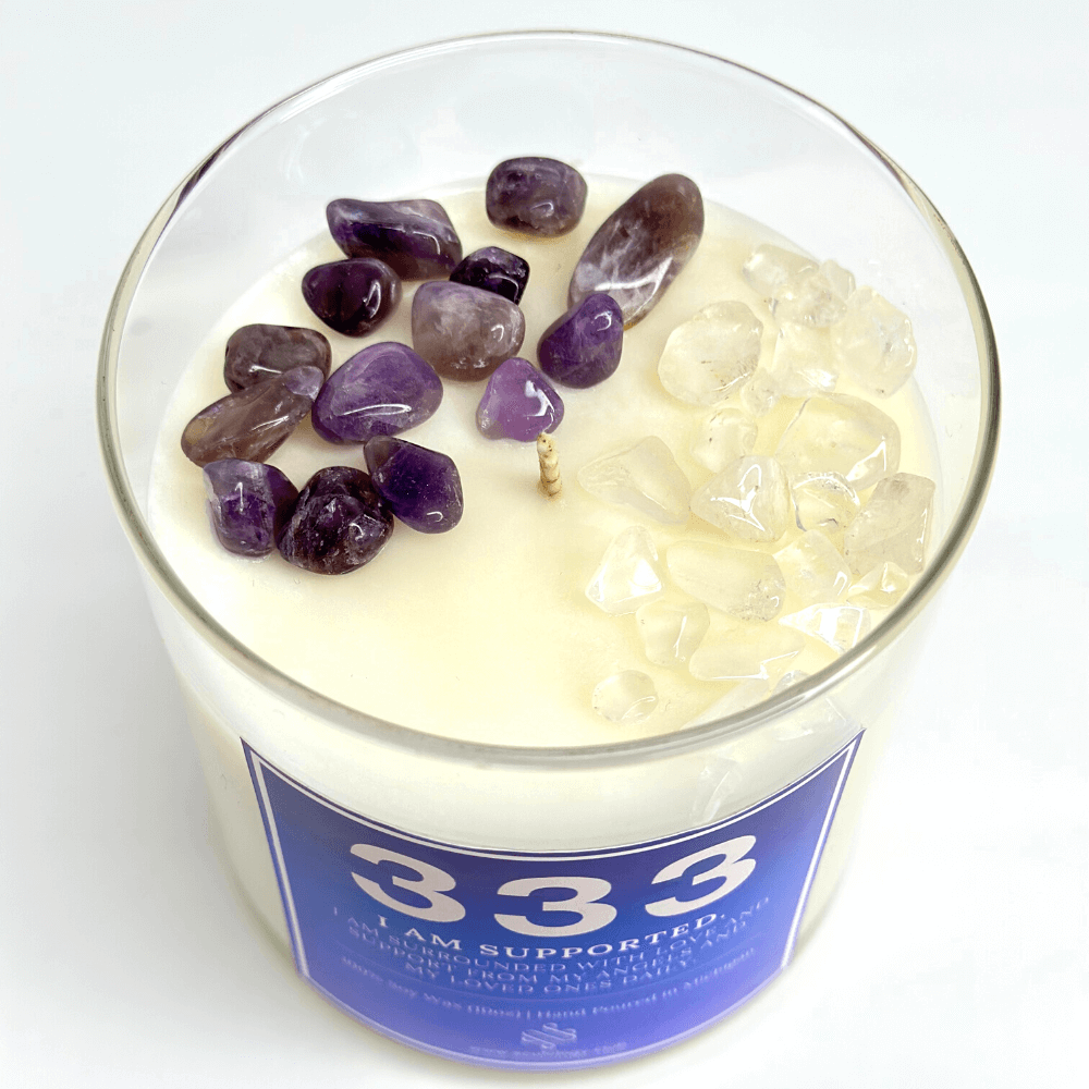 333 Angel Number Affirmation Candle