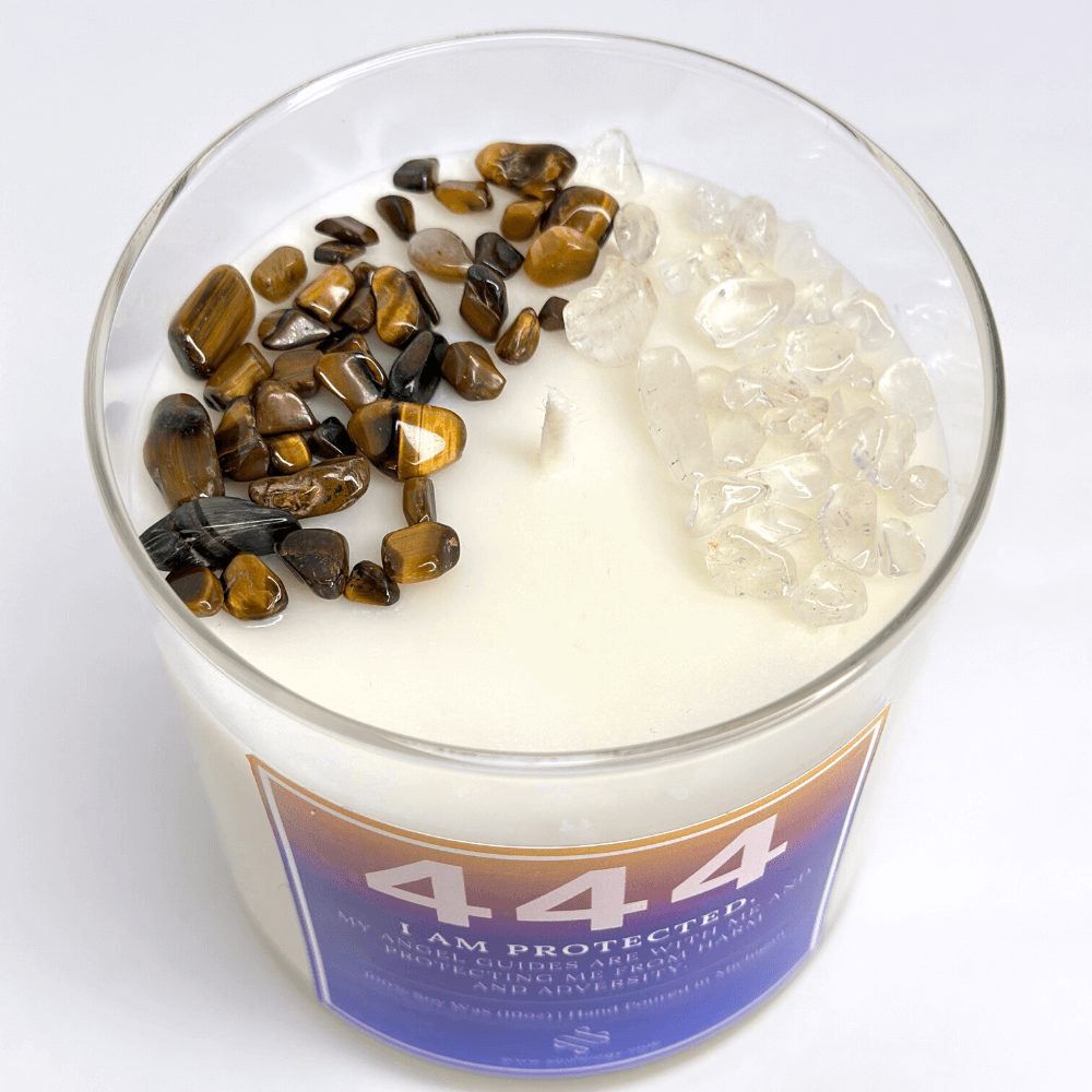 444 Angel Number Affirmation Candle