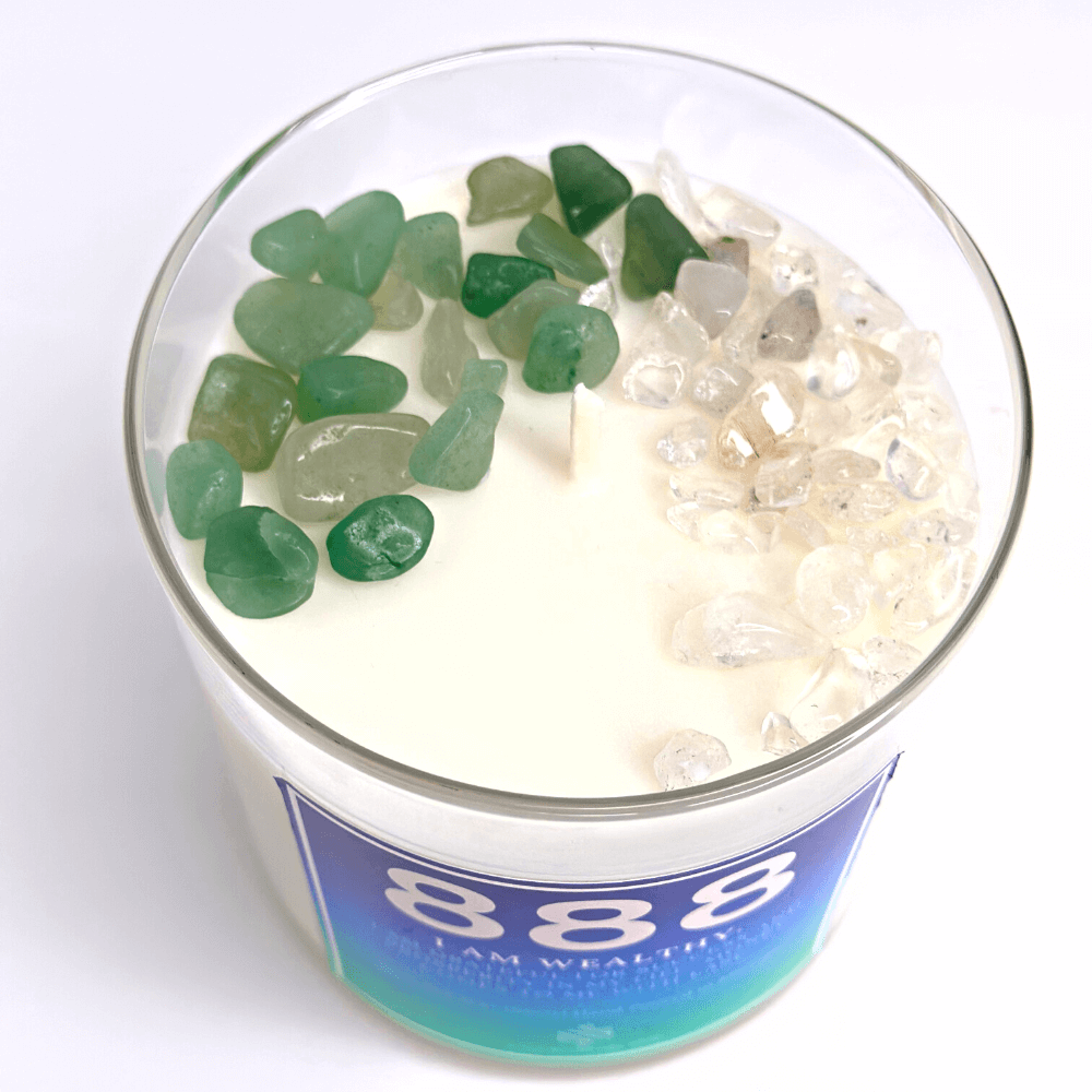 888 Angel Number Affirmation Candle