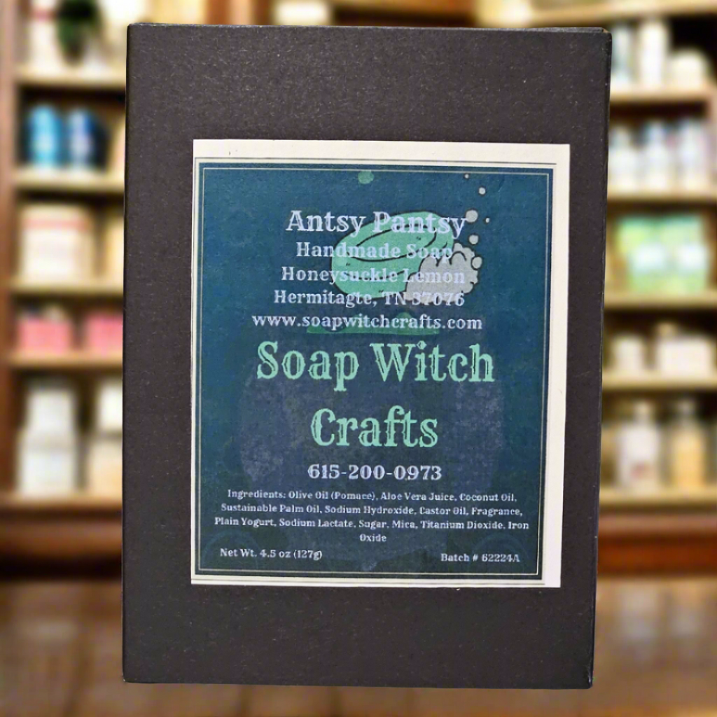 Antsy Pantsy Aloe Vera Bar Soap - Honeysuckle Lemon