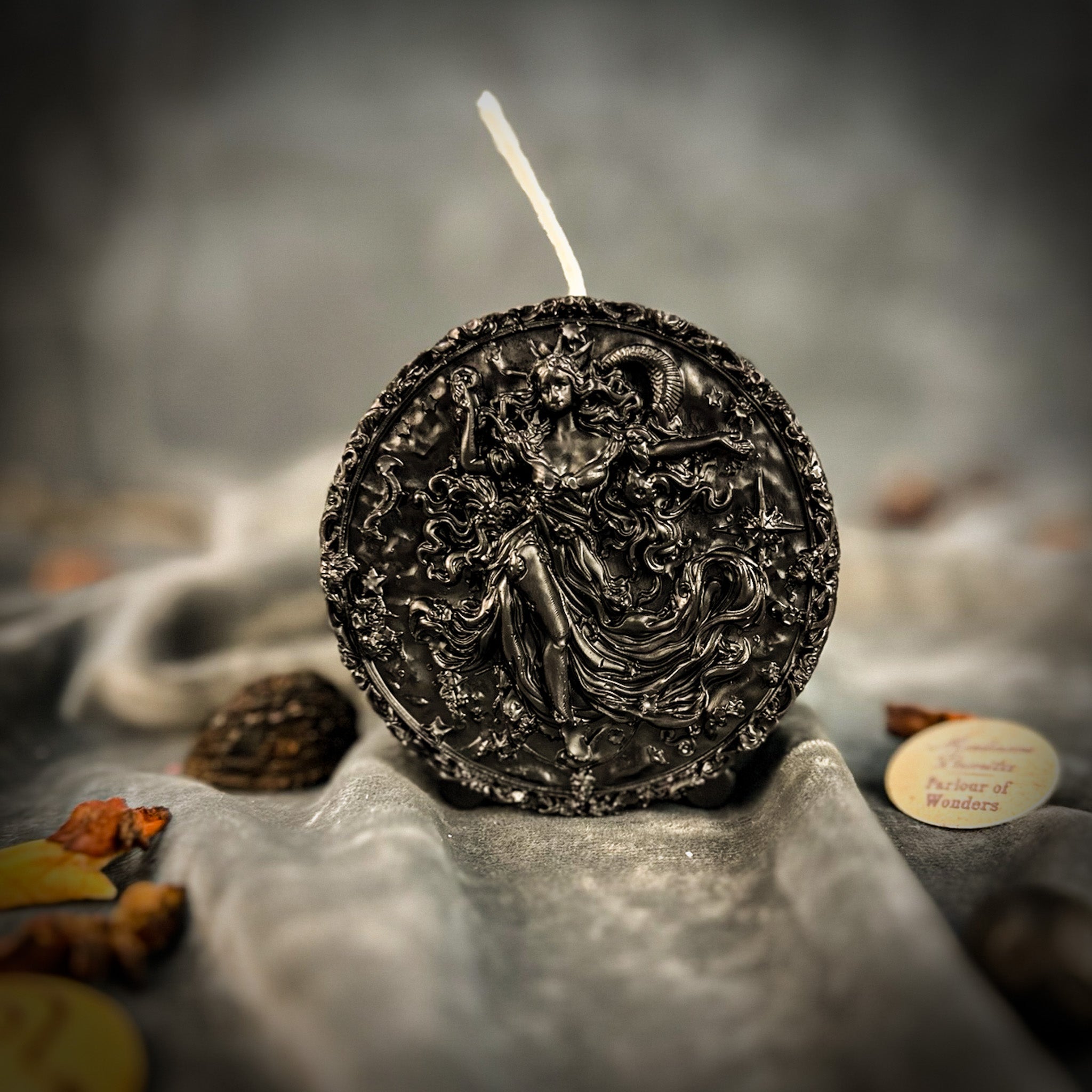 Beeswax Aquarius Water Bearer Zodiac Spell Candle