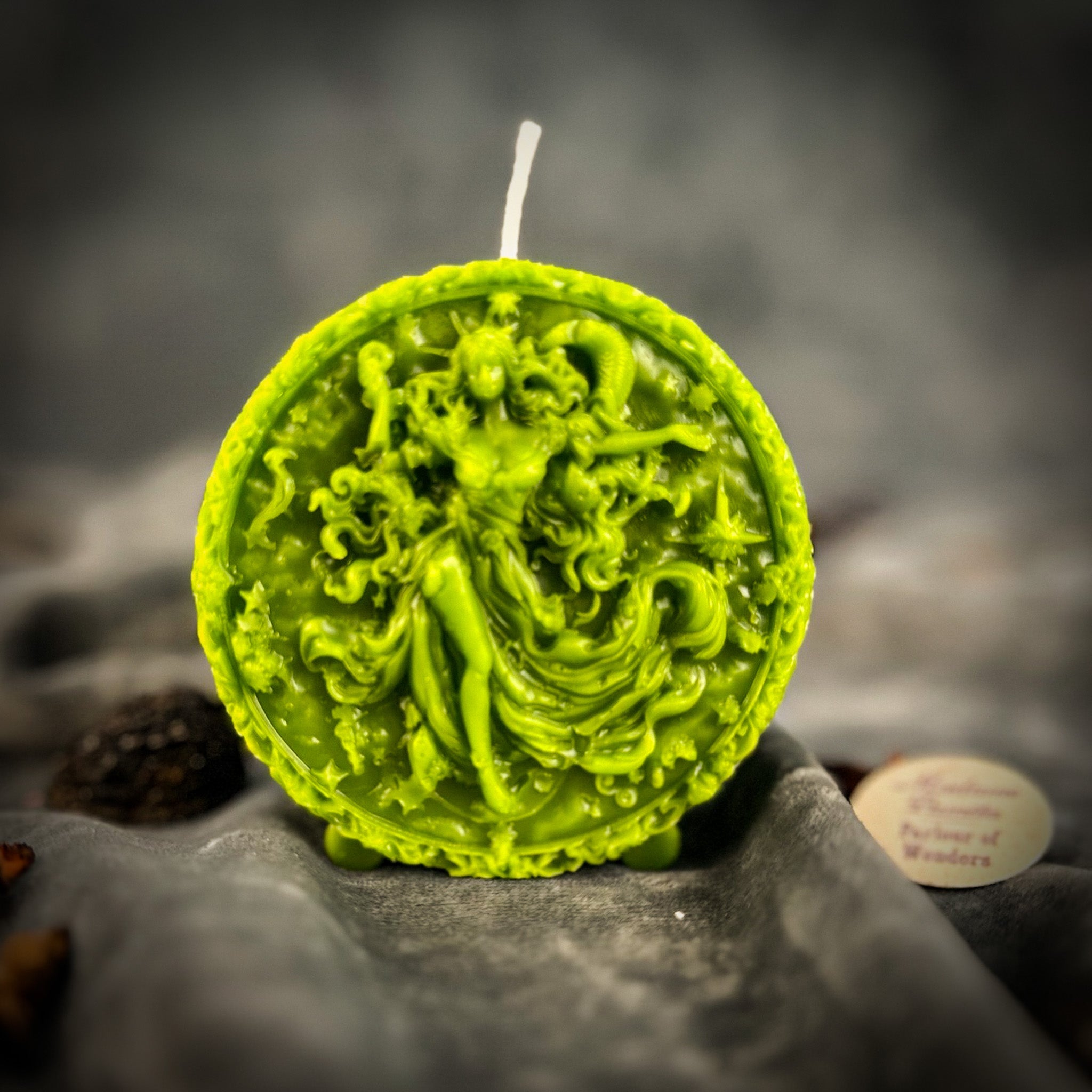 Beeswax Aquarius Water Bearer Zodiac Spell Candle