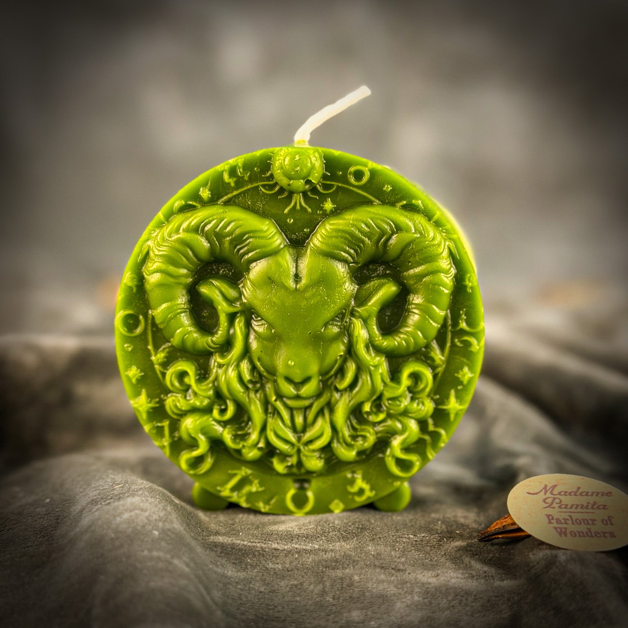 Beeswax Aries Ram Zodiac Spell Candle