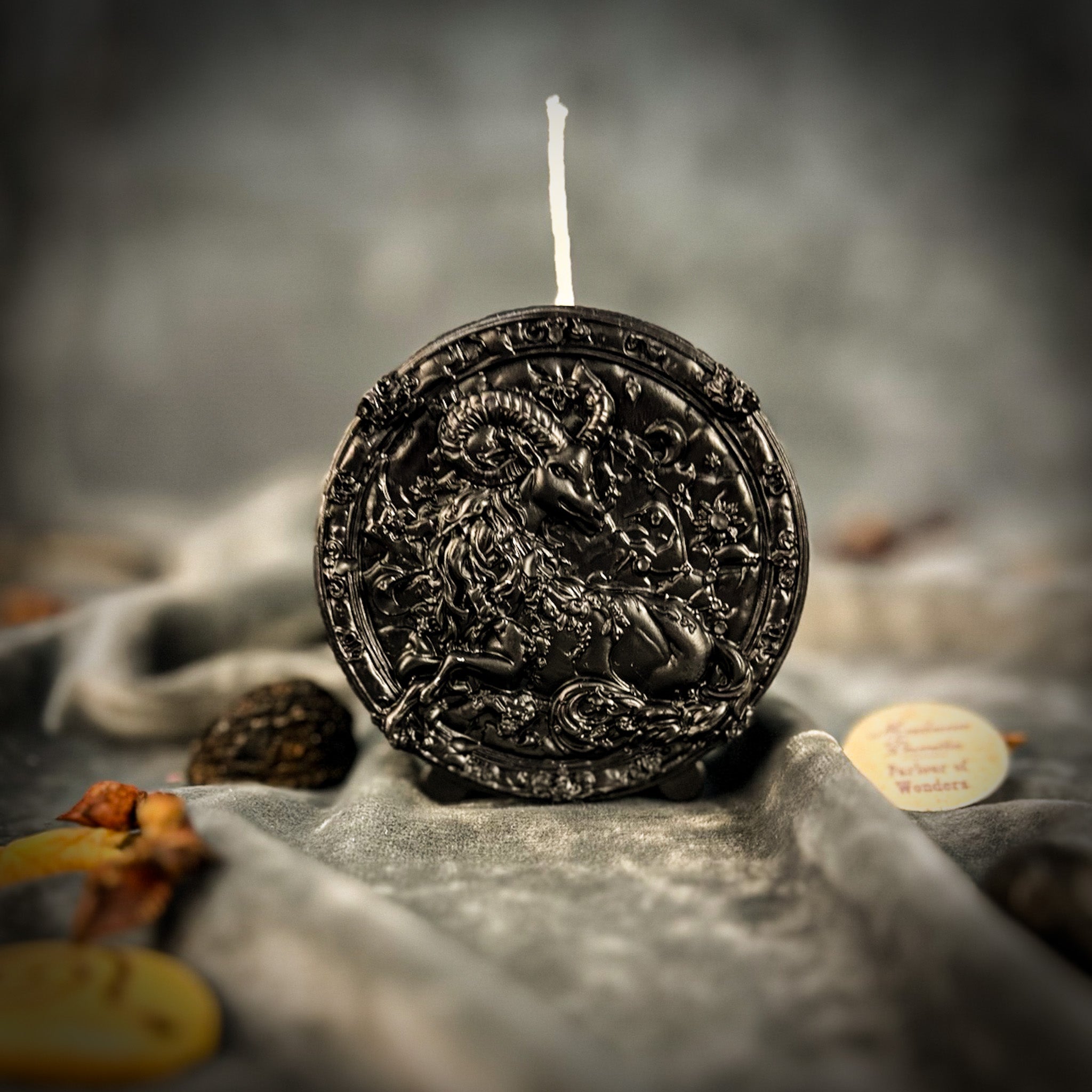 Beeswax Capricorn Goat Zodiac Spell Candle