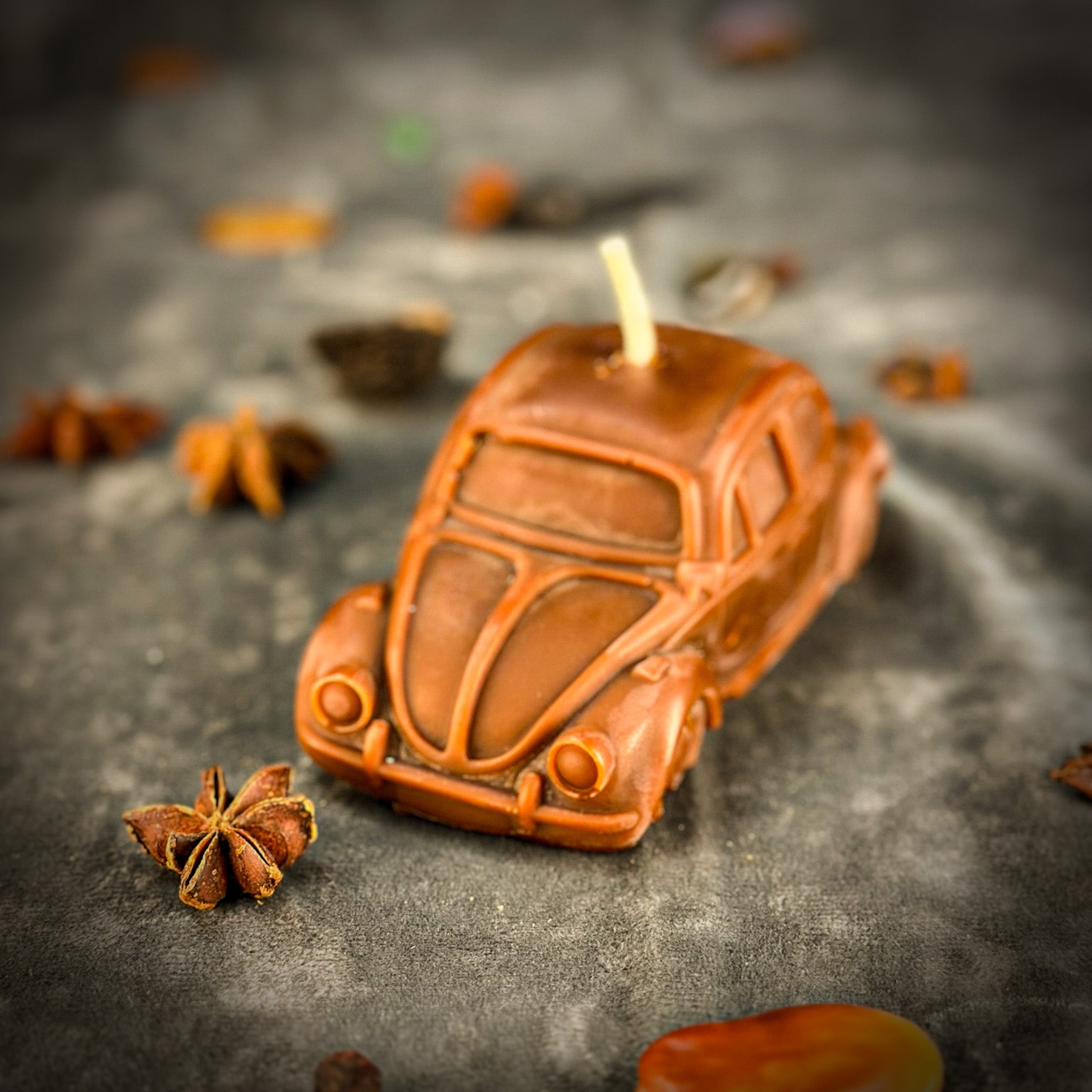 Beeswax Charmed Car Spell Candle