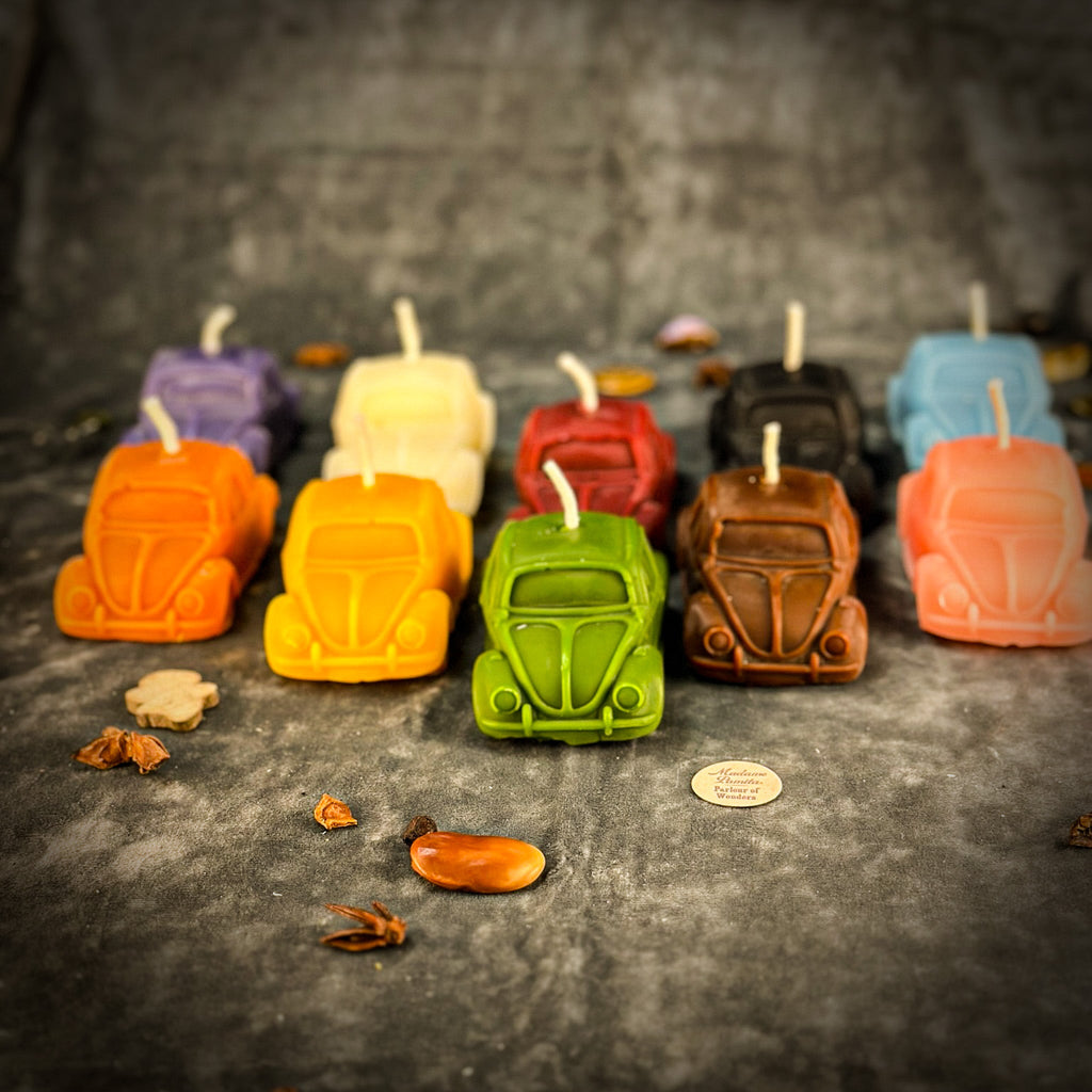 Beeswax Charmed Car Spell Candle