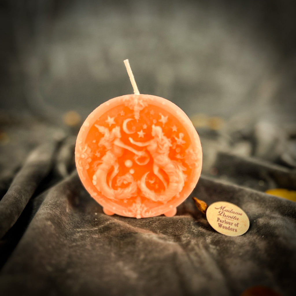 Beeswax Gemini Twins Zodiac Spell Candle