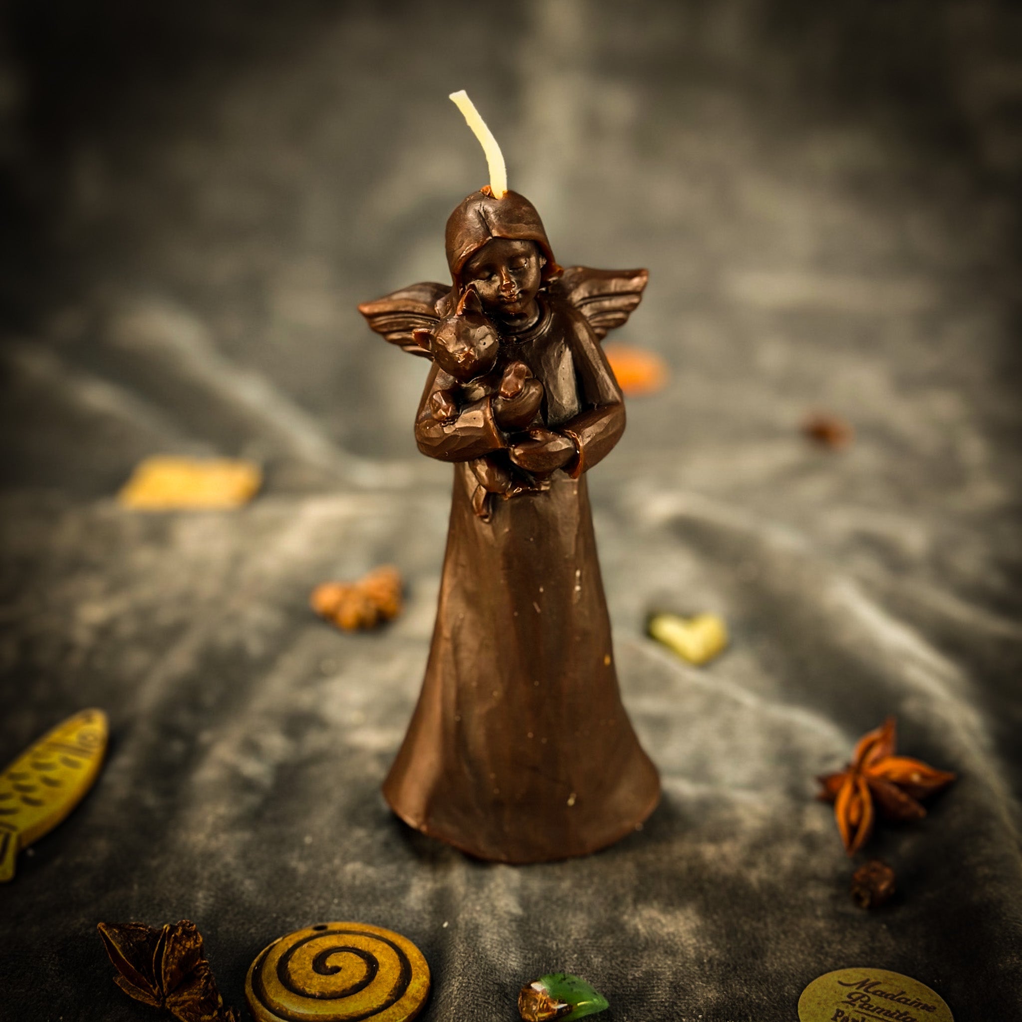 Beeswax Cat Guardian Spirit Spell Candle