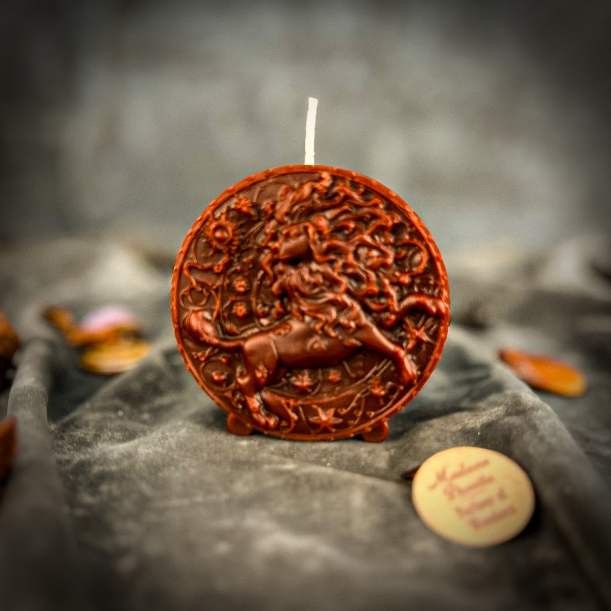 Beeswax Leo Lion Zodiac Spell Candle