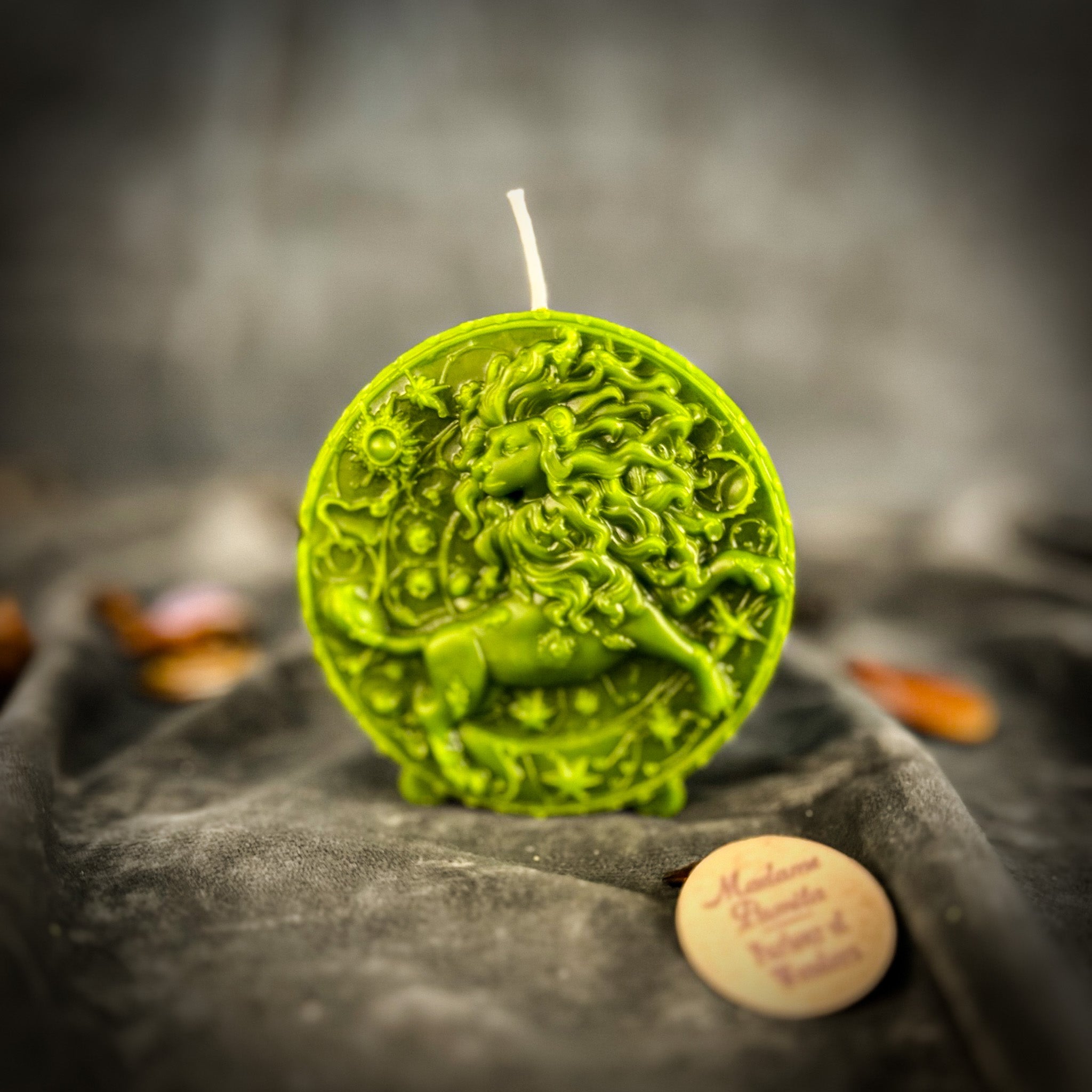 Beeswax Leo Lion Zodiac Spell Candle