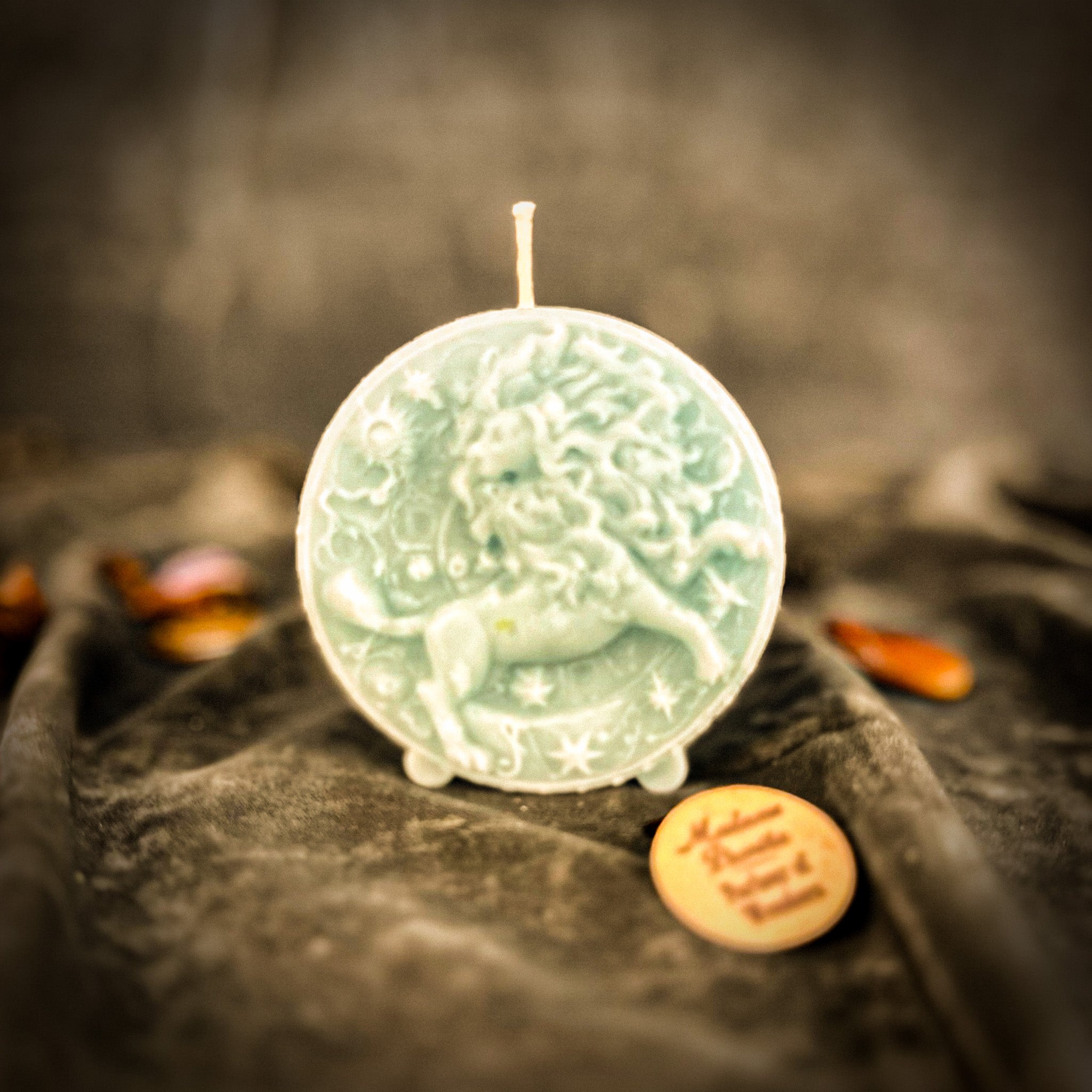 Beeswax Leo Lion Zodiac Spell Candle