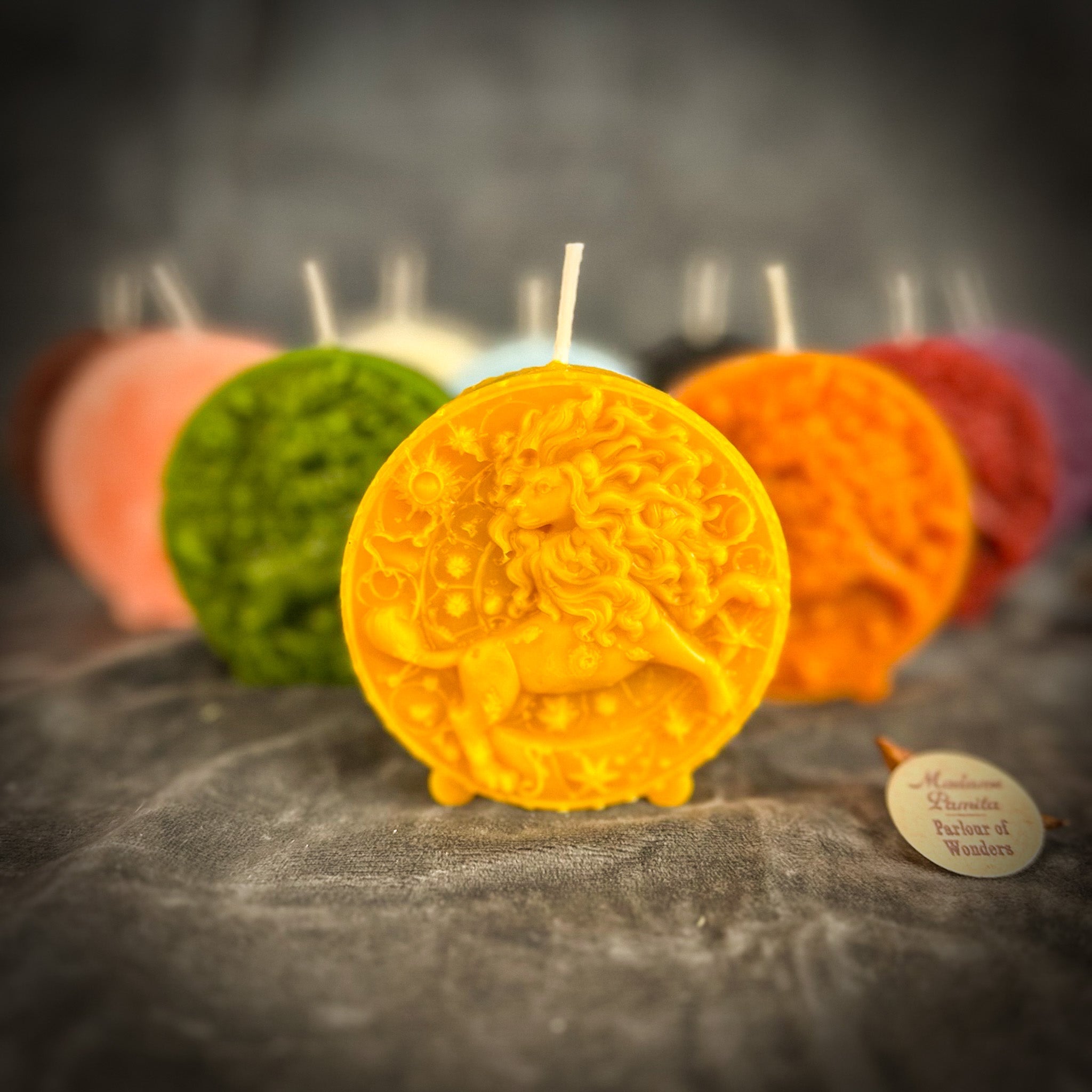 Beeswax Leo Lion Zodiac Spell Candle