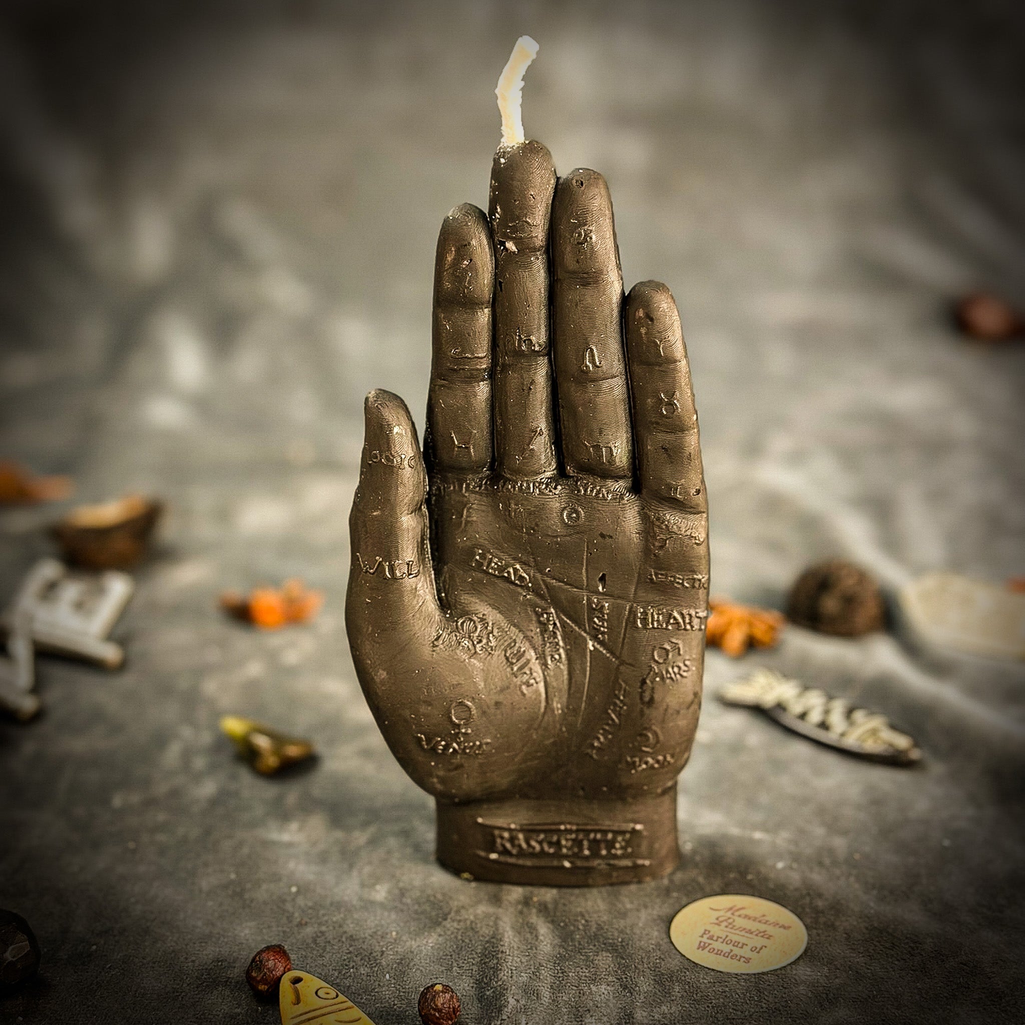 Beeswax Hand of Fate Spell Candle