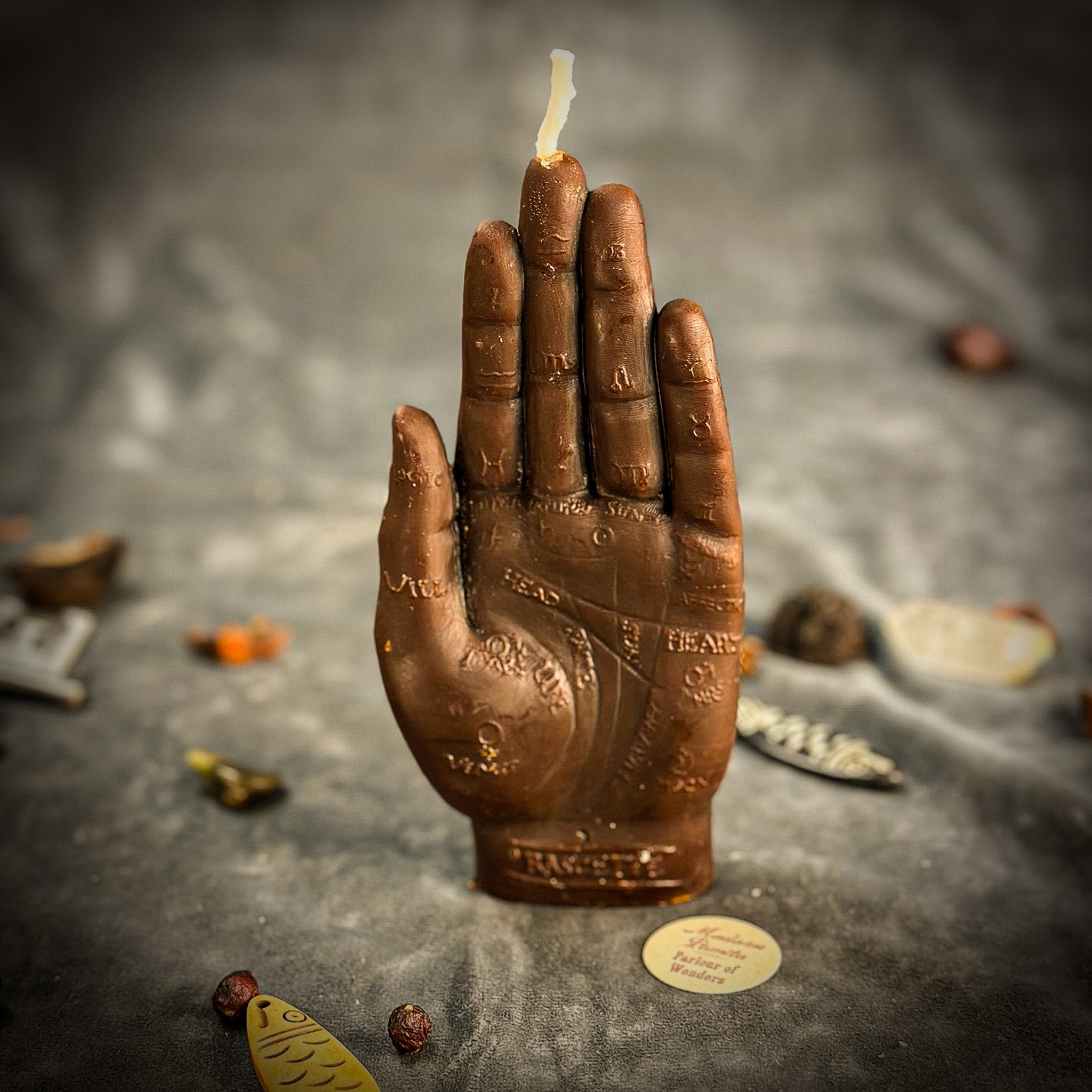 Beeswax Hand of Fate Spell Candle