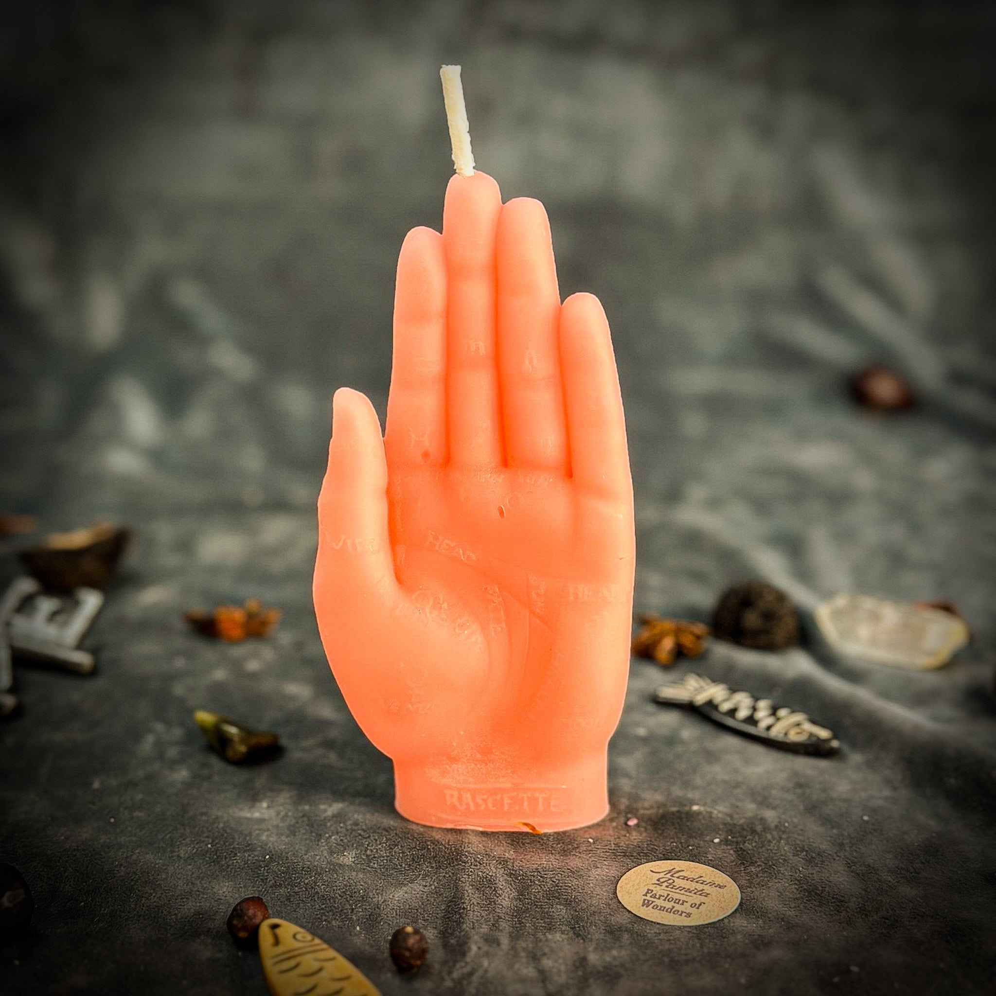 Beeswax Hand of Fate Spell Candle