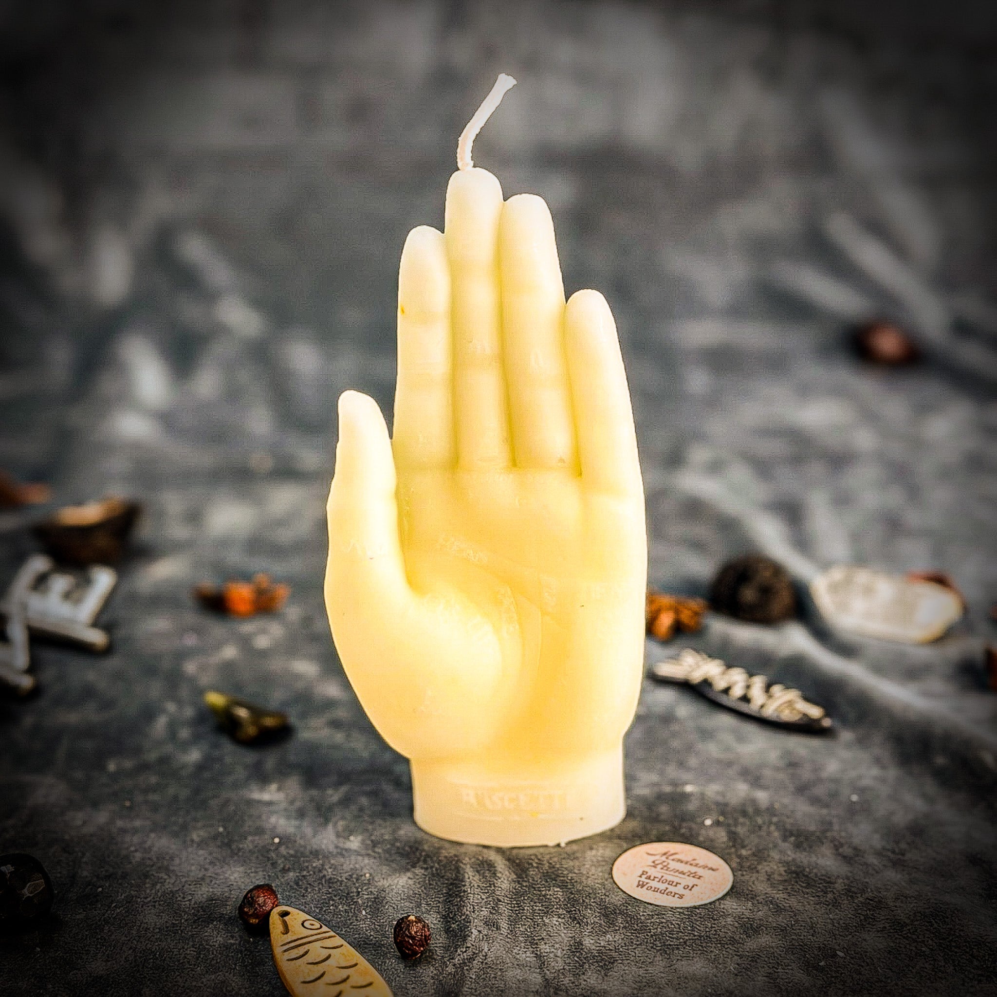 Beeswax Hand of Fate Spell Candle