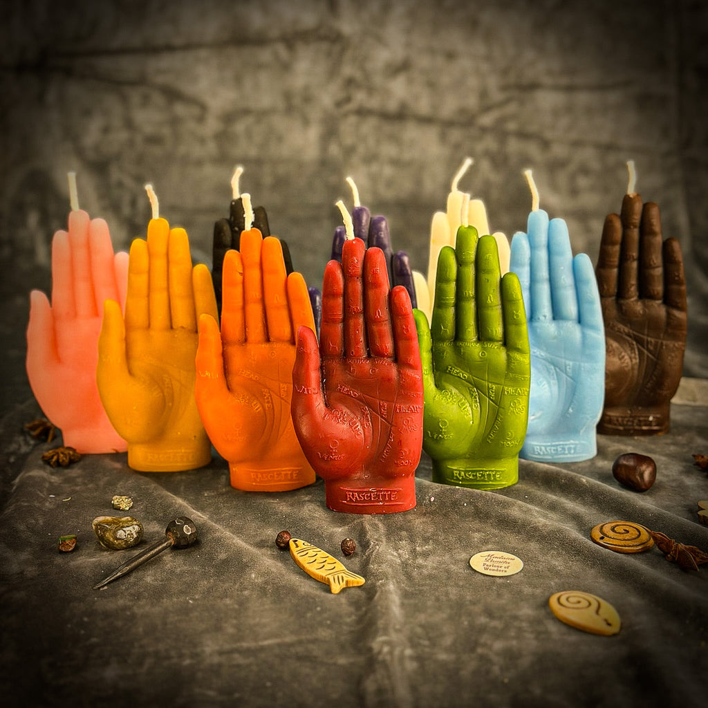 Beeswax Hand of Fate Spell Candle