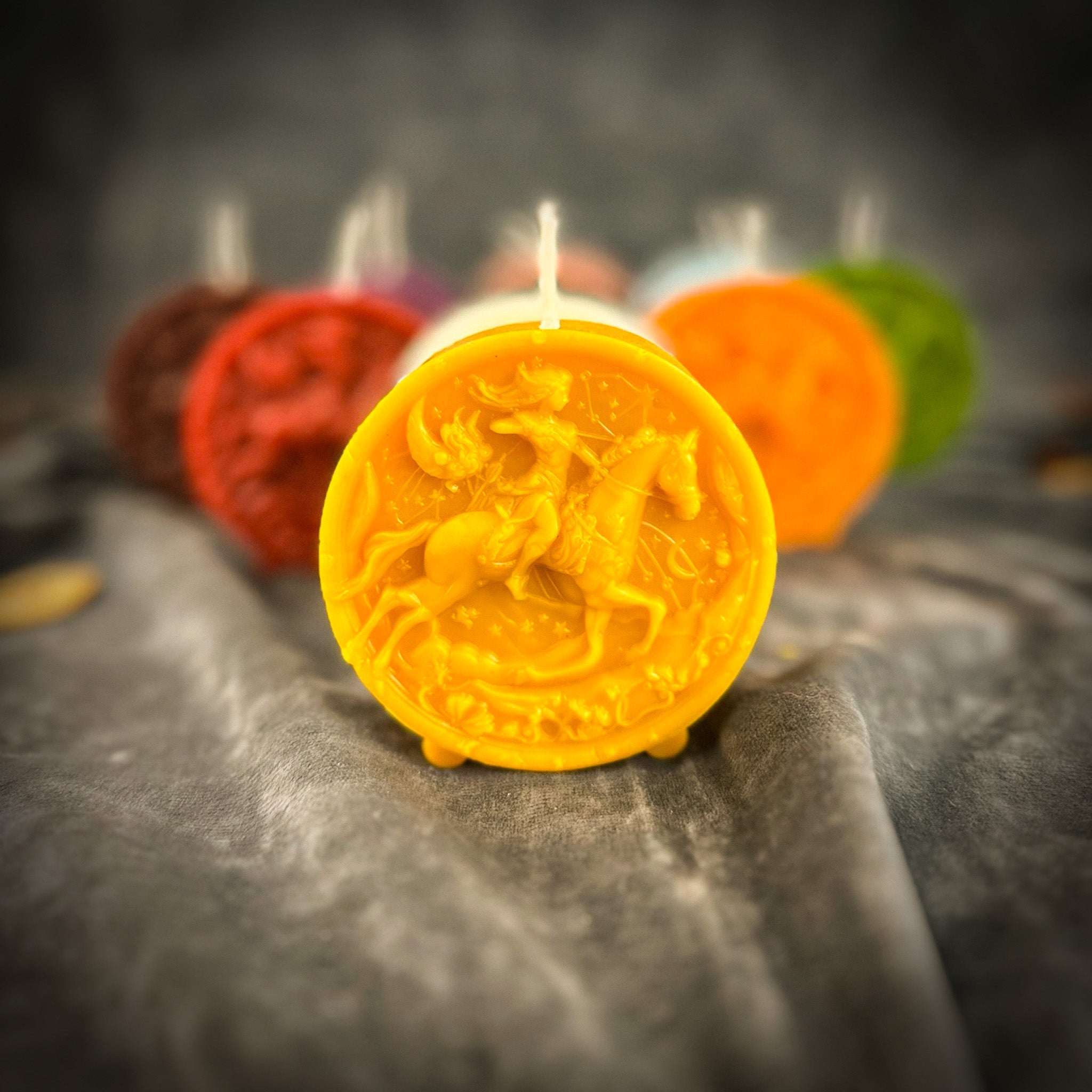 Beeswax Sagittarius Archer Zodiac Spell Candle