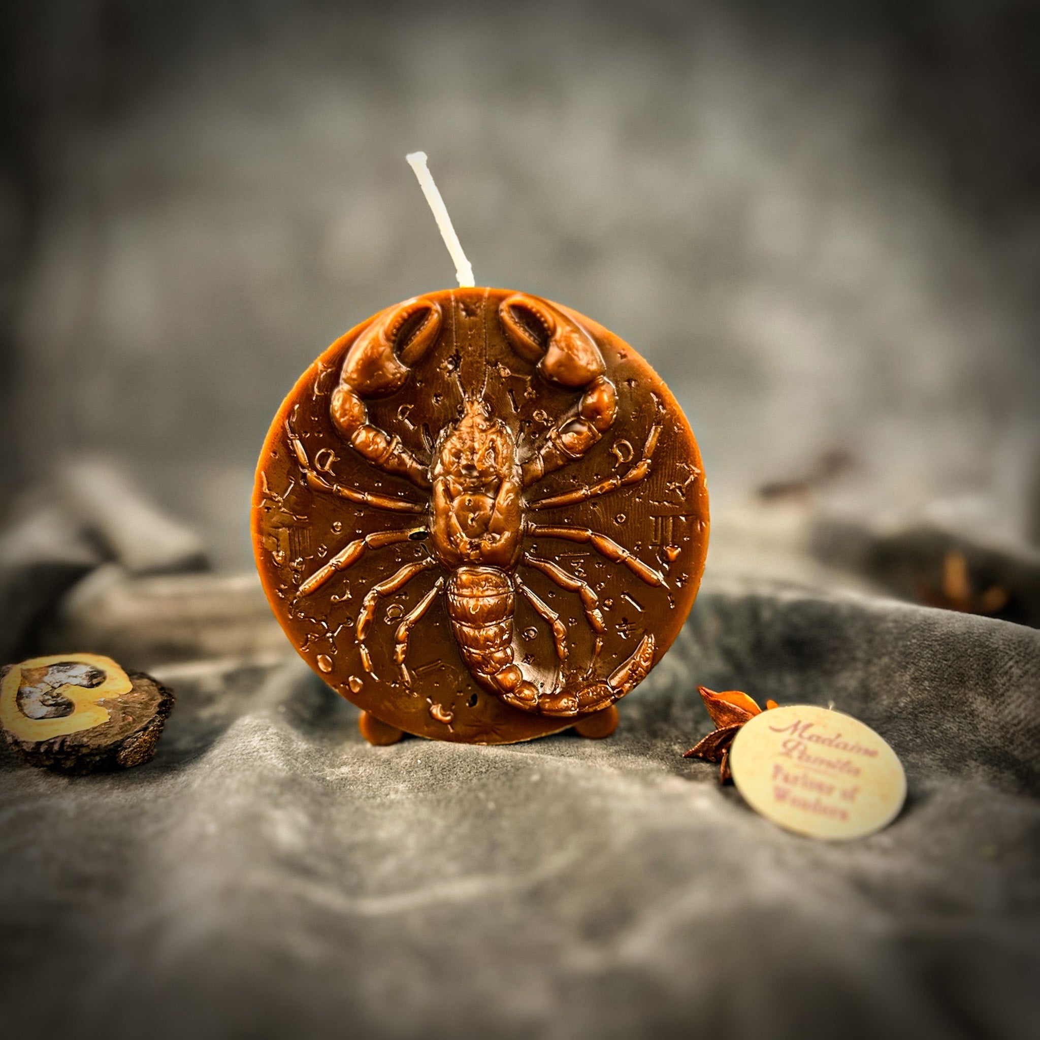 Beeswax Scorpio Scorpion Zodiac Spell Candle