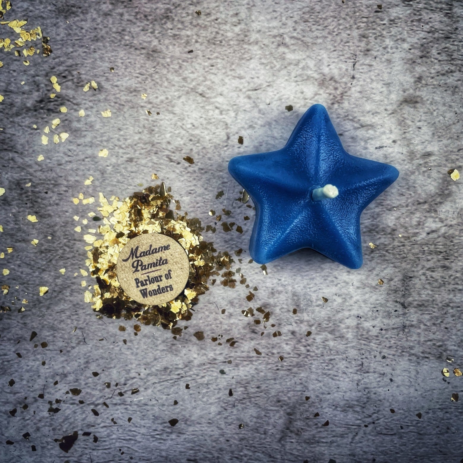 Beeswax Sister Star Spell Candle - Protection & Spiritual Power Magic