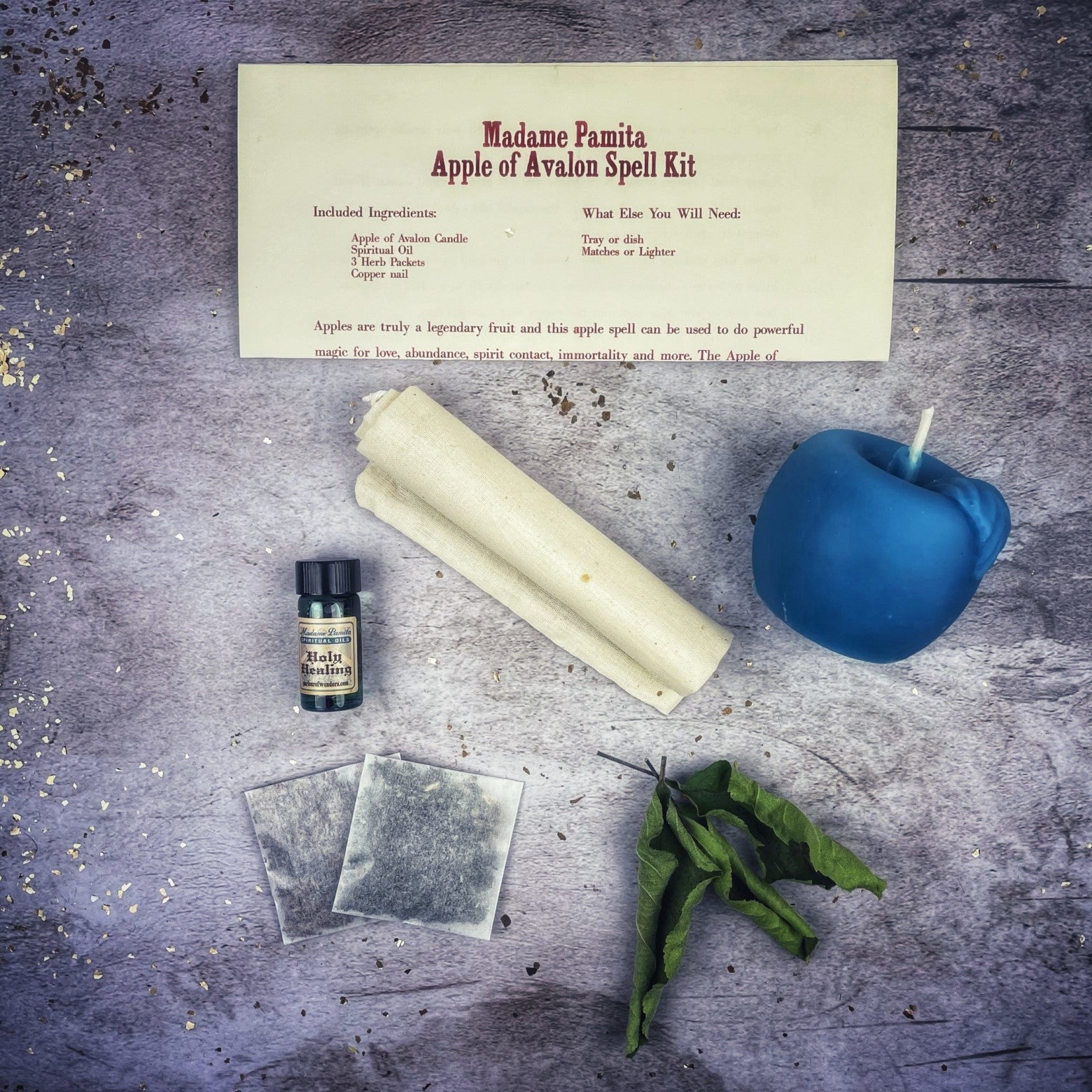 Apple of Avalon Candle Spell Kit - Love, Abundance & Ancient Magic