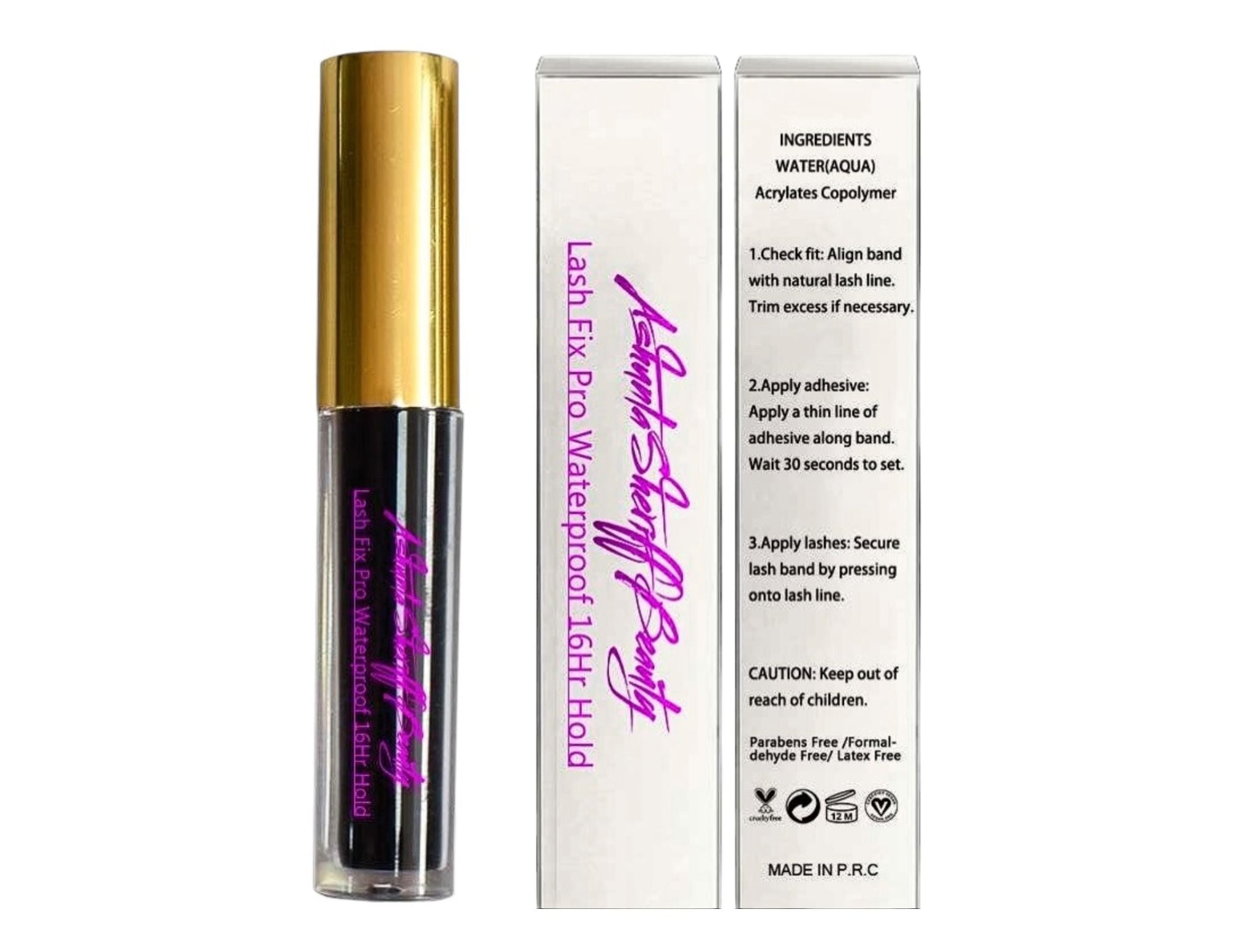 Ashunta Sheriff Beauty Lash Fix Pro 16 hour hold