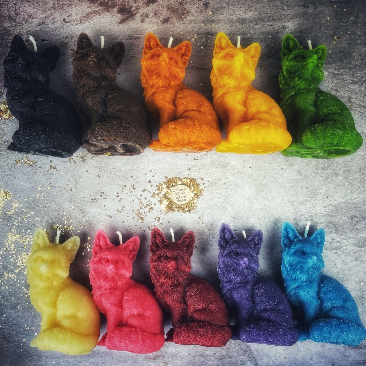 Beeswax Fast Fox Spell Candle - Quick Results & Cunning Magic