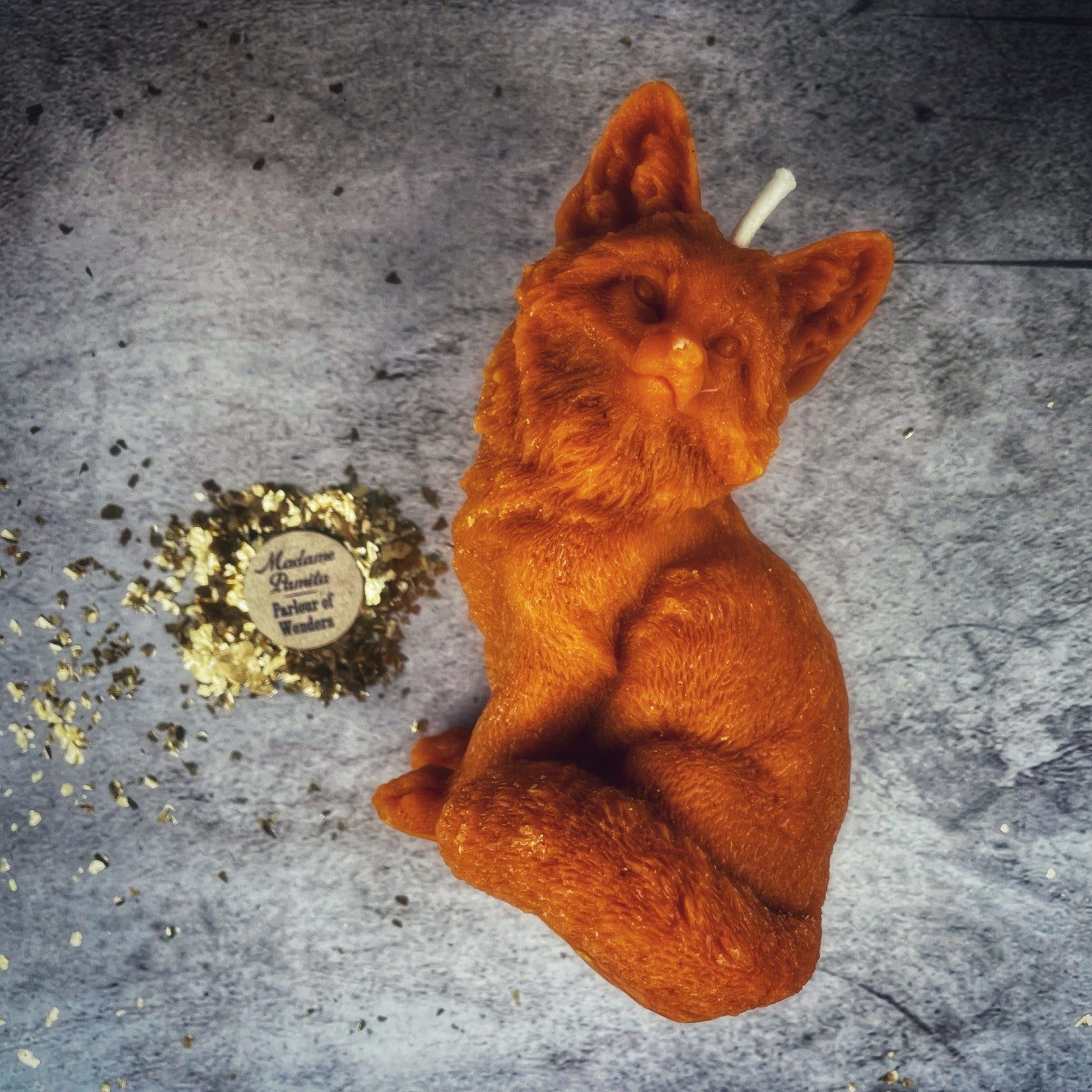 Beeswax Fast Fox Spell Candle - Quick Results & Cunning Magic