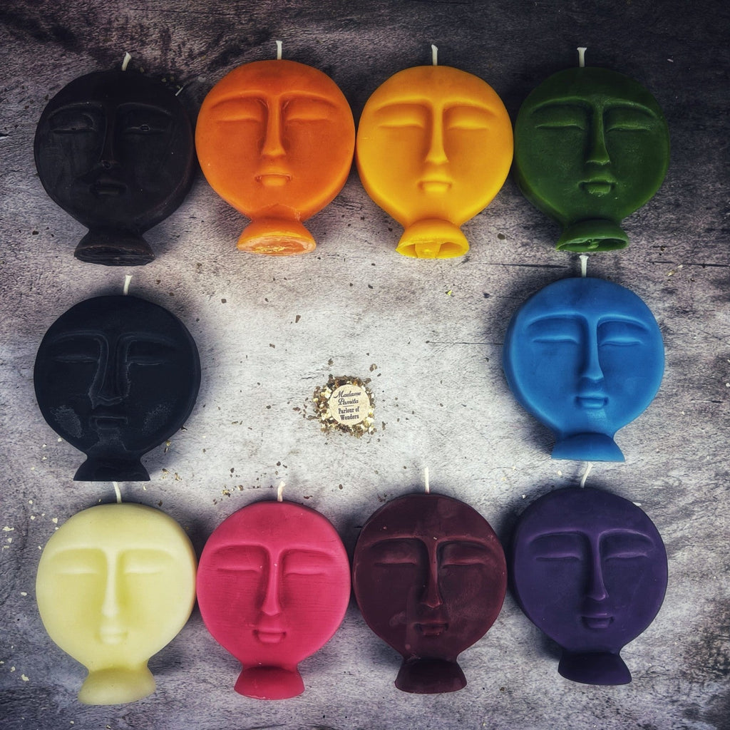 Beeswax Ancestor Spirit Spell Candle - Ancestral Guidance & Protection Magic