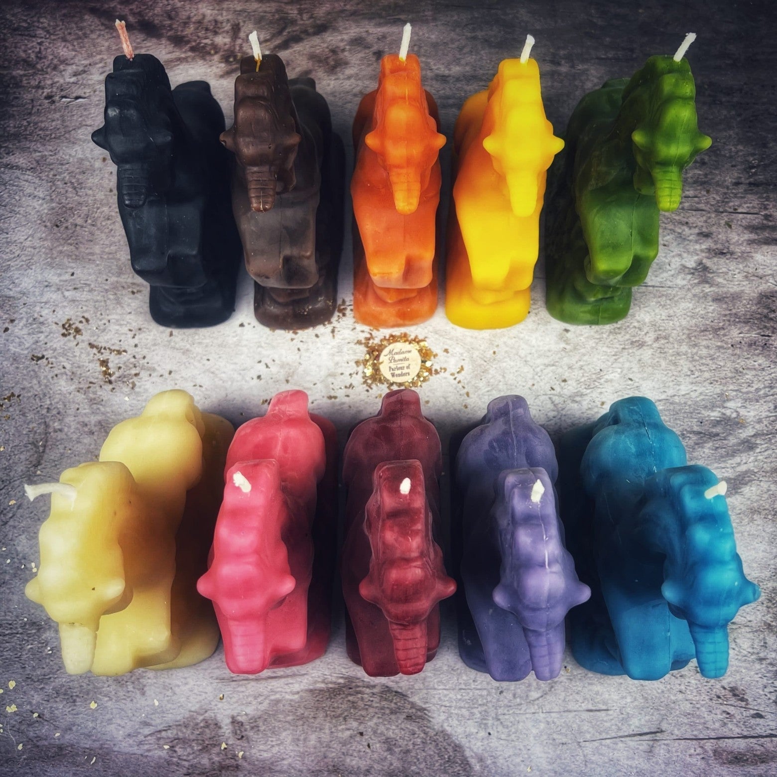 Beeswax Enchanted Unicorn Spell Candle - Manifestation & Wishes Magic