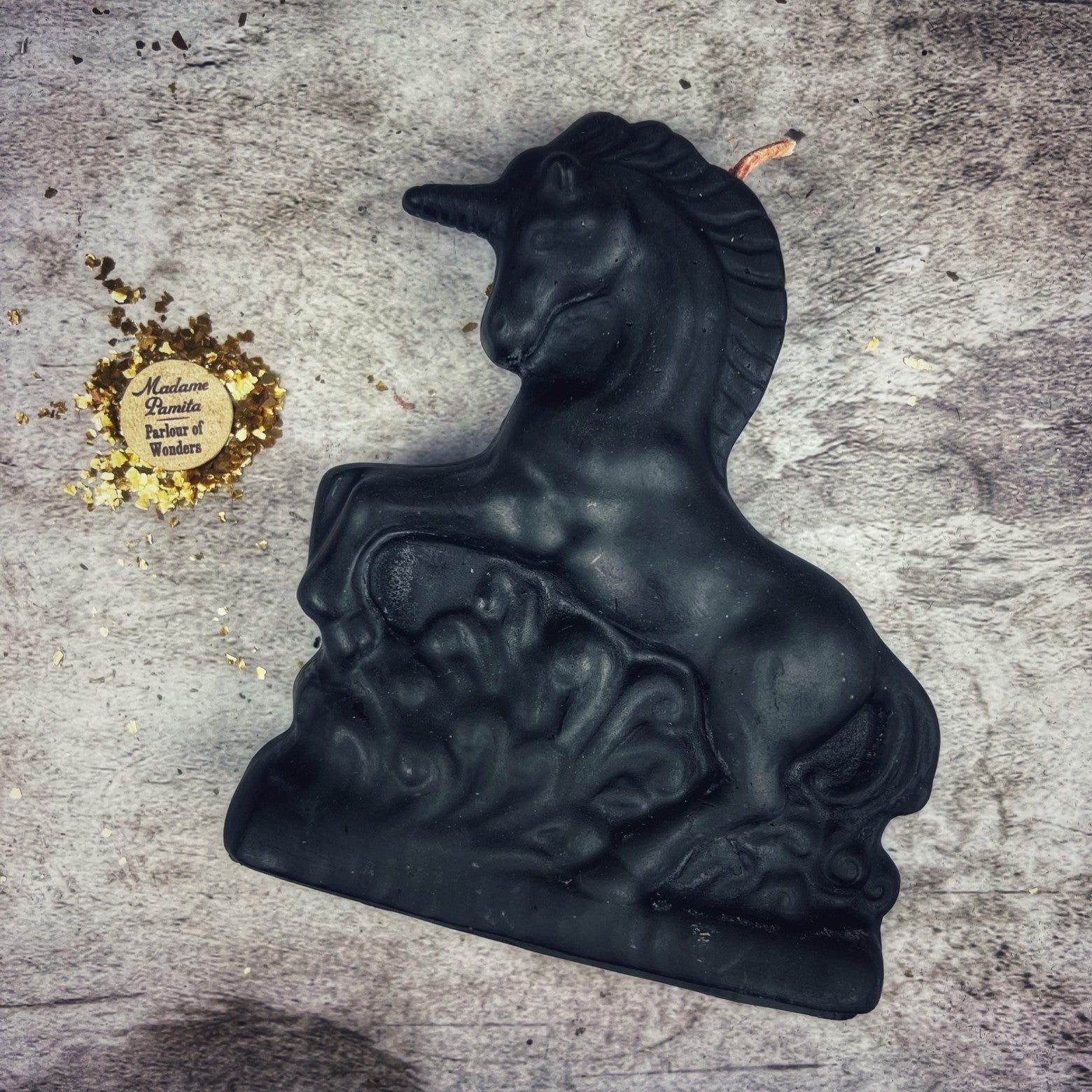 Beeswax Enchanted Unicorn Spell Candle - Manifestation & Wishes Magic