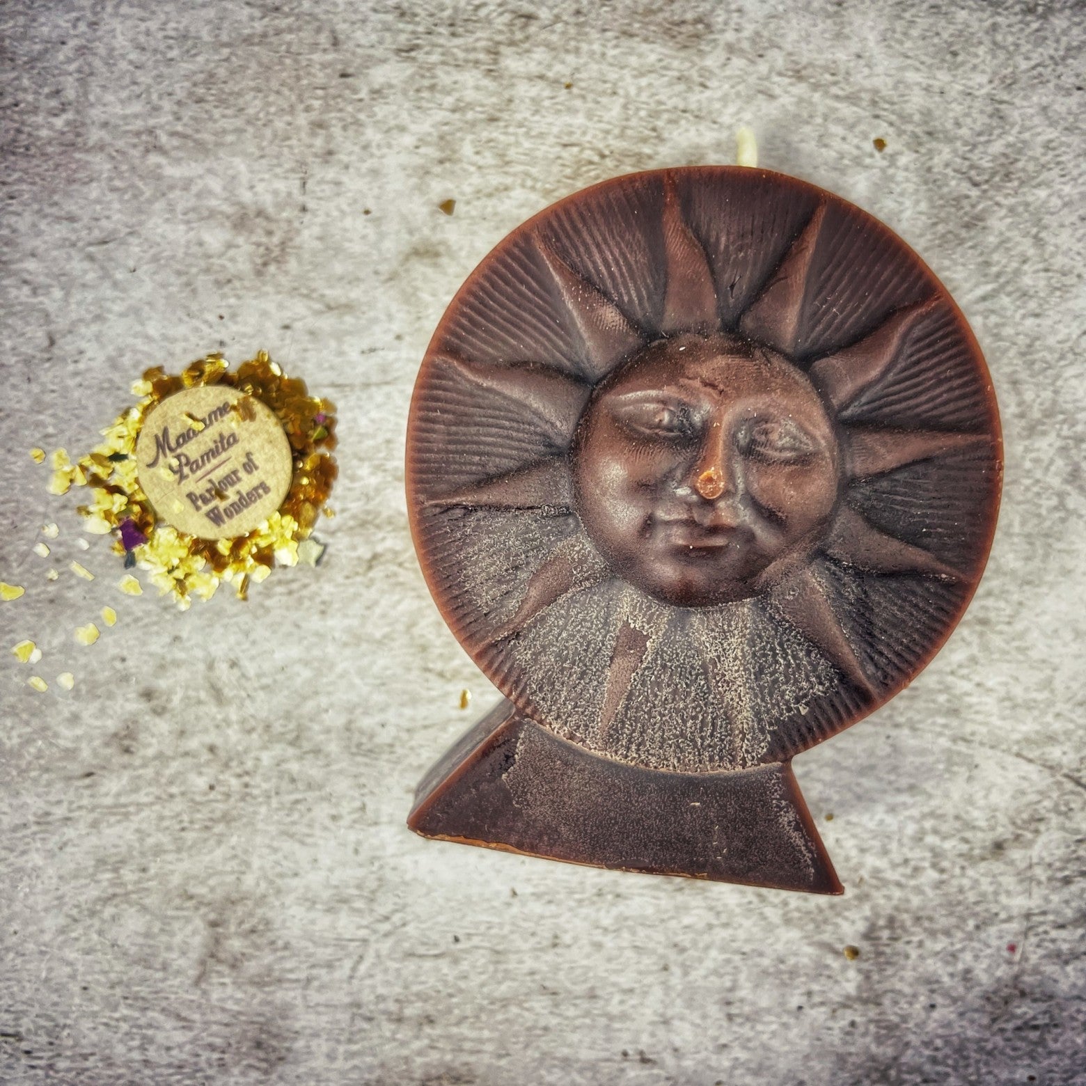 Beeswax Bright Sun Spell Candle - Success, Fame & Radiant Energy Magic