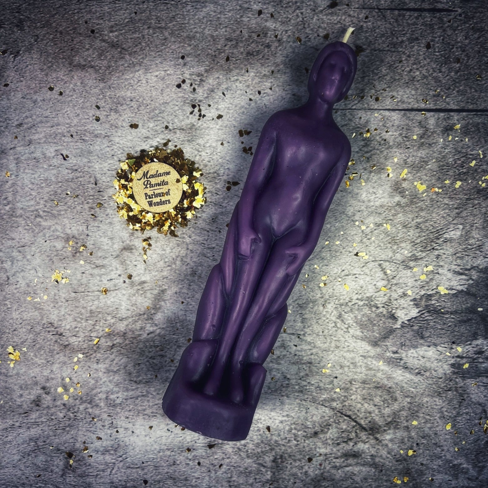 Beeswax Human Figural Spell Candle - Personal Empowerment & Intention Magic