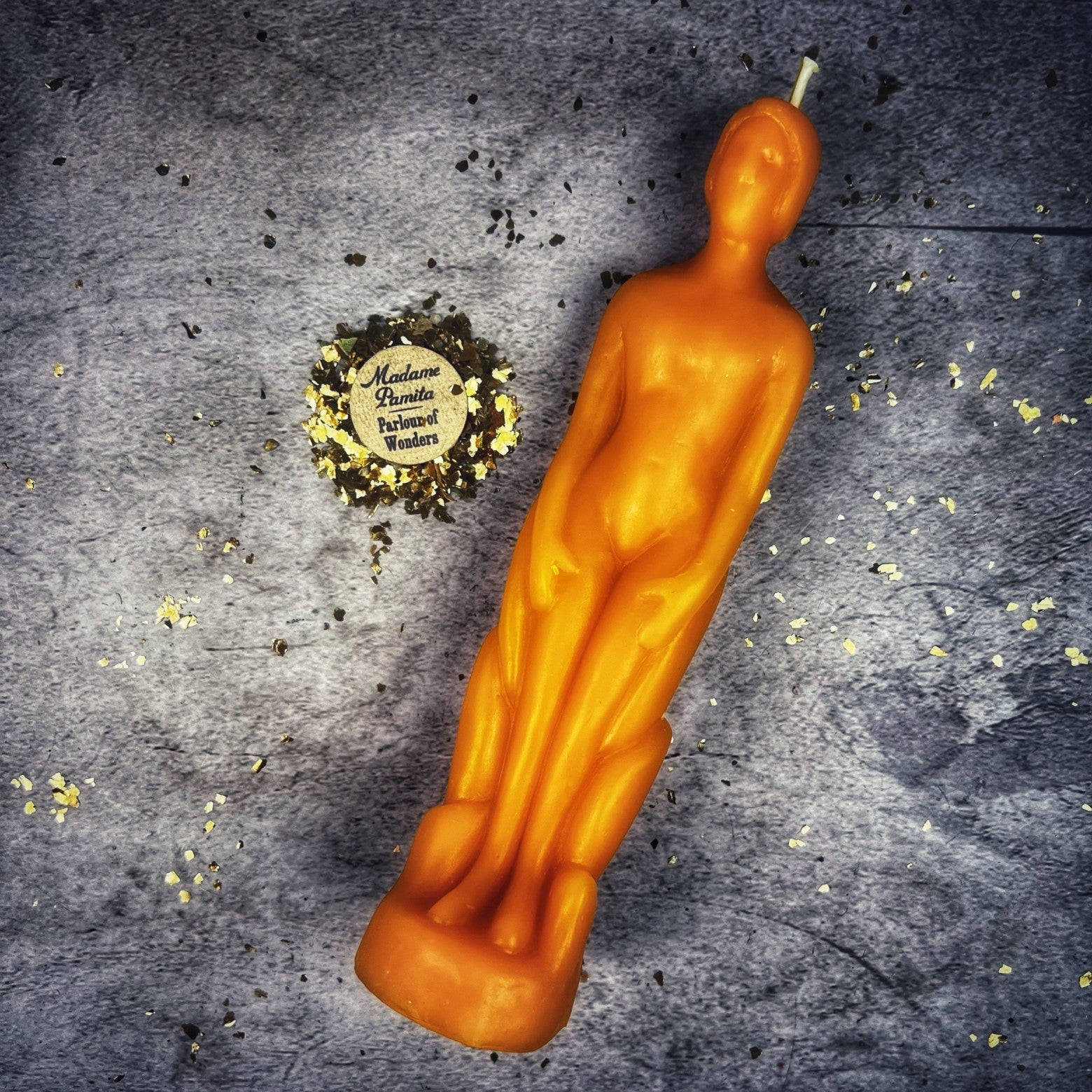 Beeswax Human Figural Spell Candle - Personal Empowerment & Intention Magic