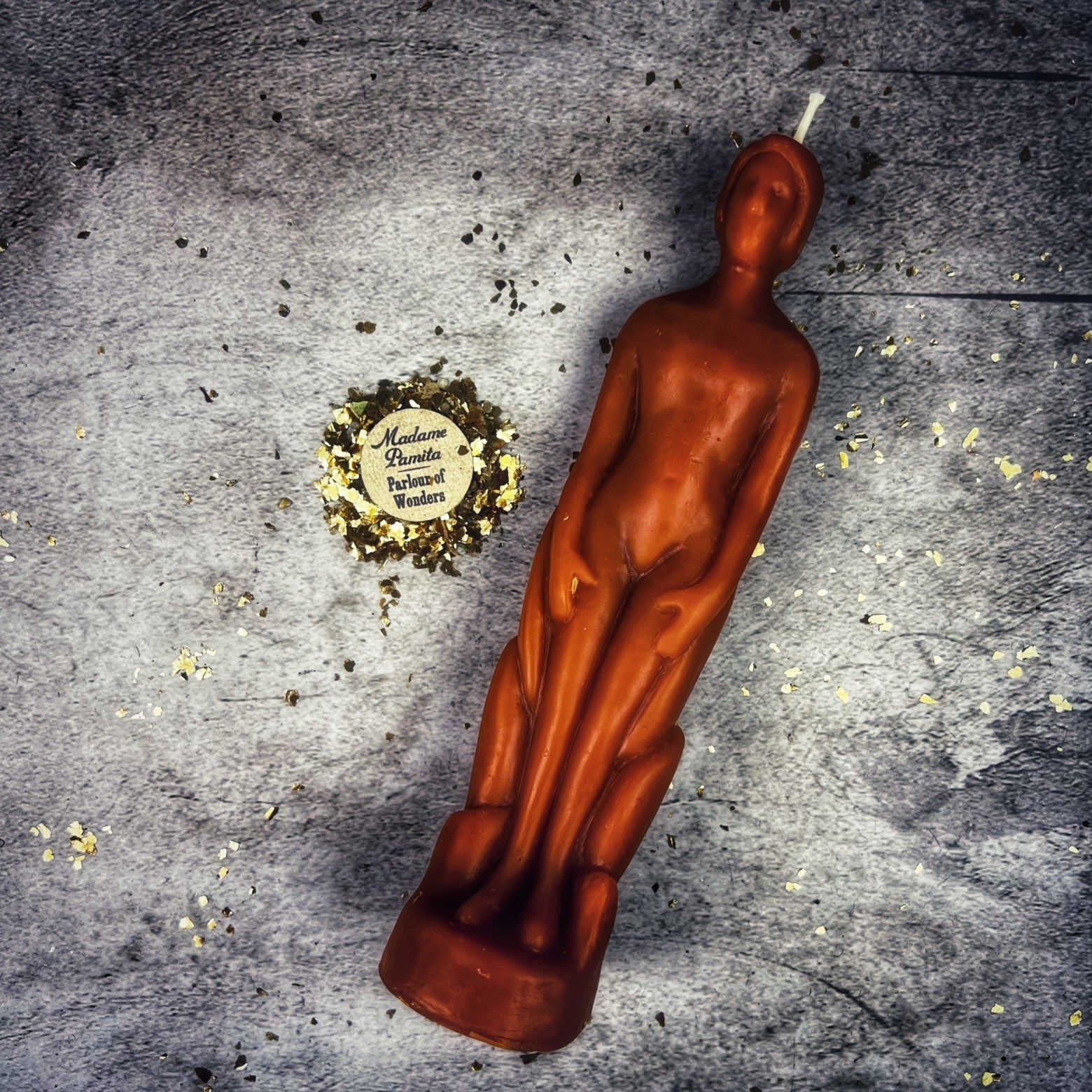 Beeswax Human Figural Spell Candle - Personal Empowerment & Intention Magic