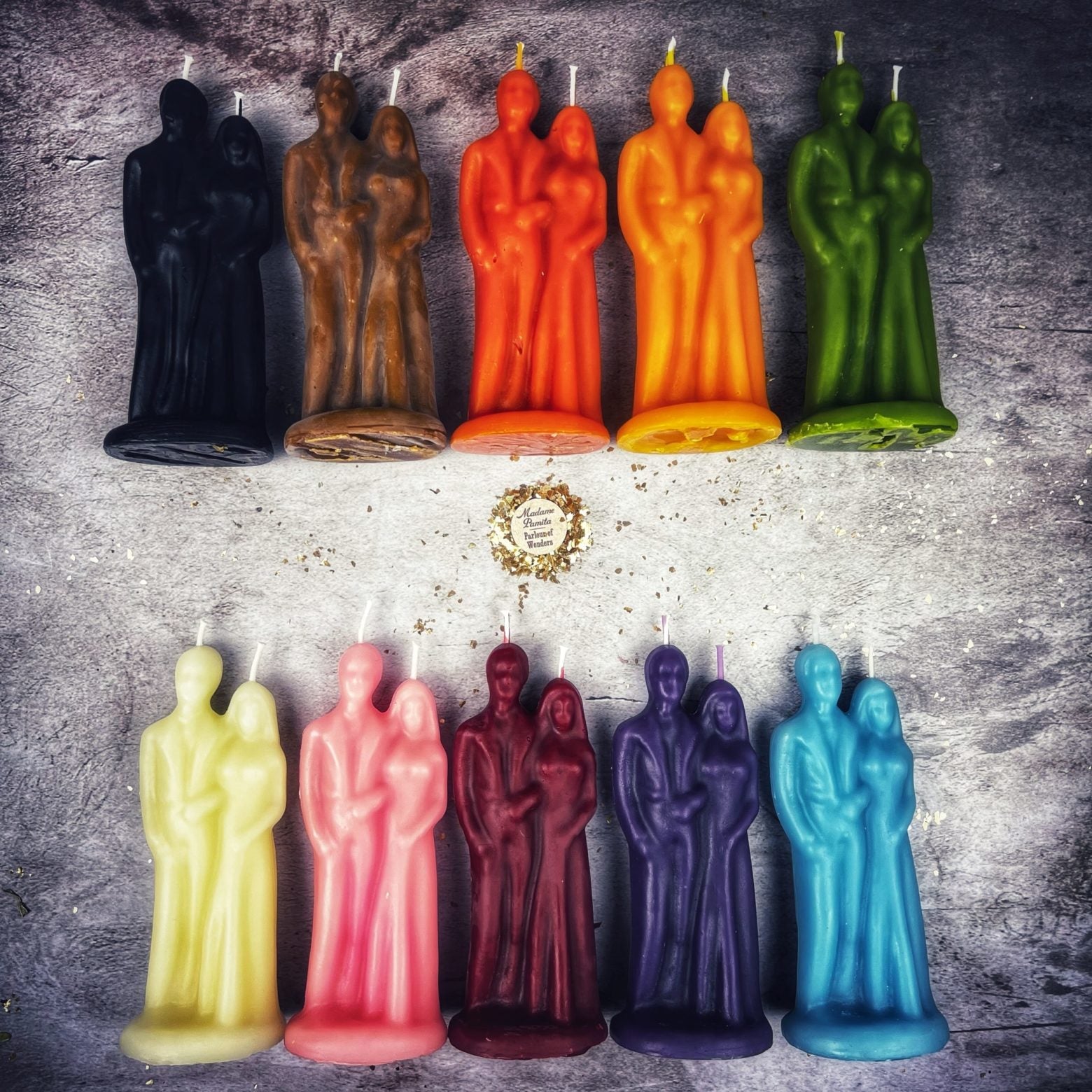 Beeswax Happy Marriage Spell Candle - Commitment & Union Magic