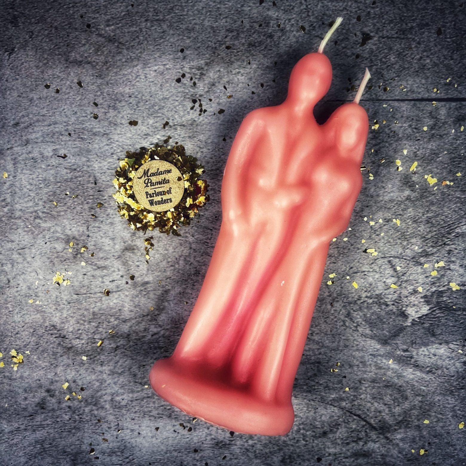 Beeswax Happy Marriage Spell Candle - Commitment & Union Magic