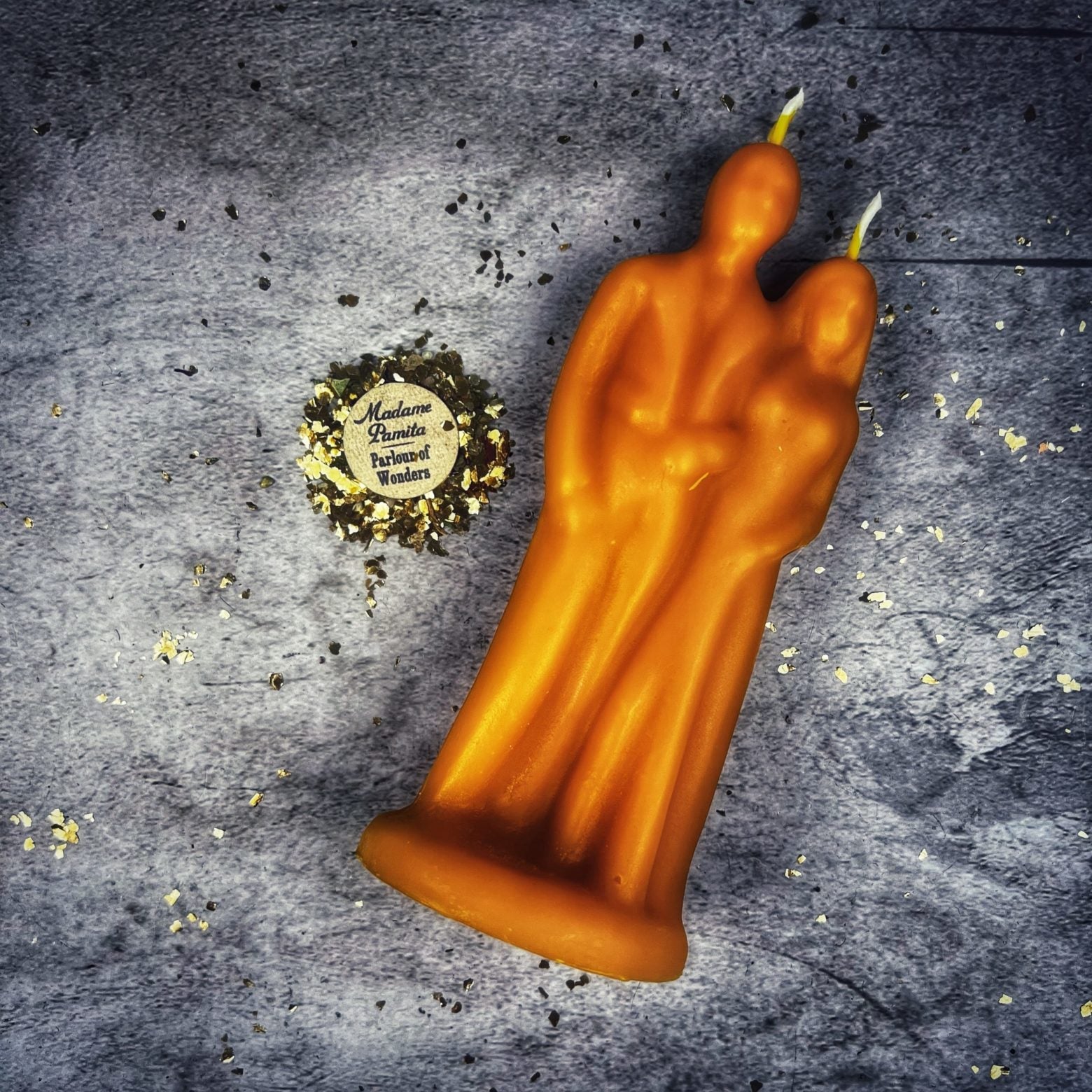 Beeswax Happy Marriage Spell Candle - Commitment & Union Magic