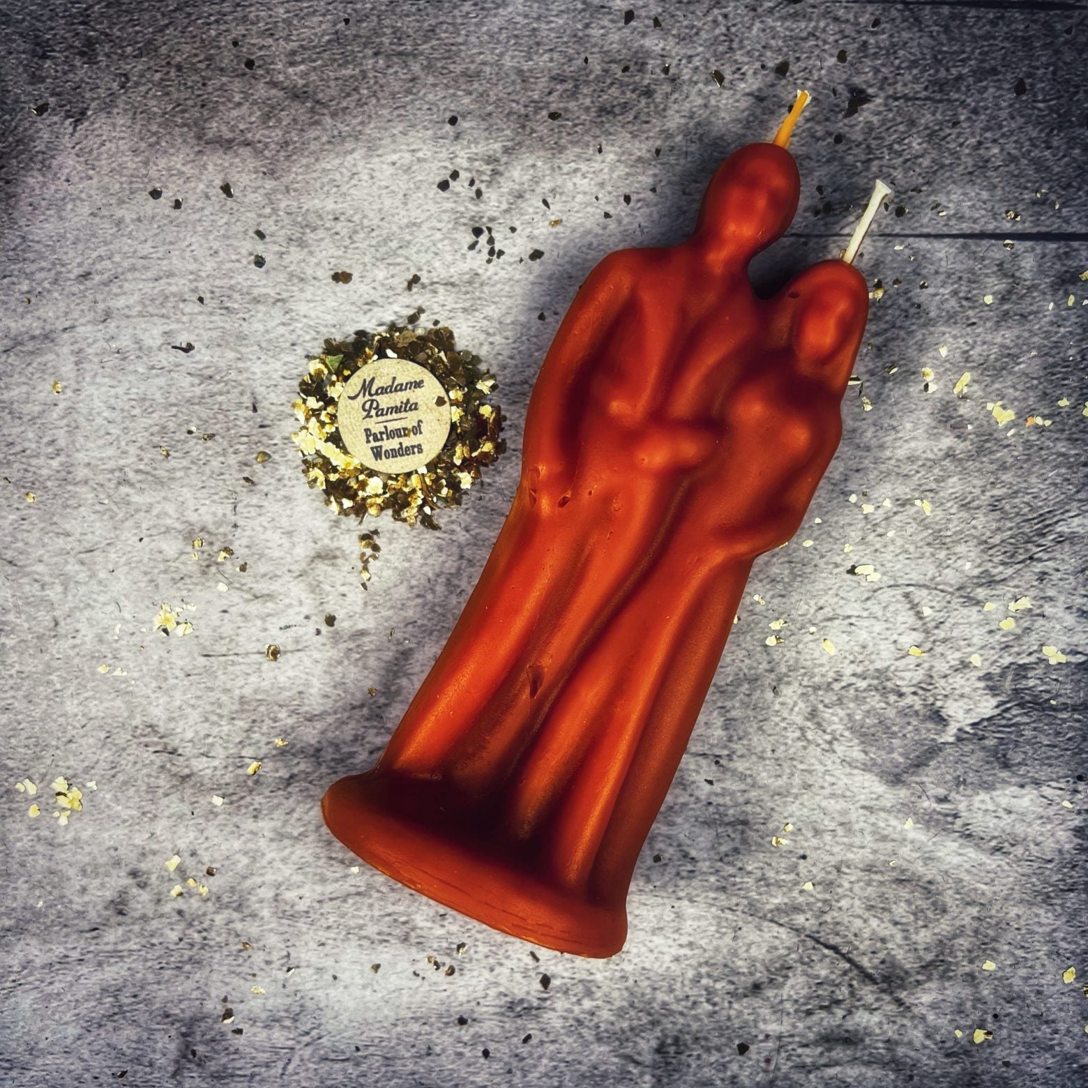 Beeswax Happy Marriage Spell Candle - Commitment & Union Magic