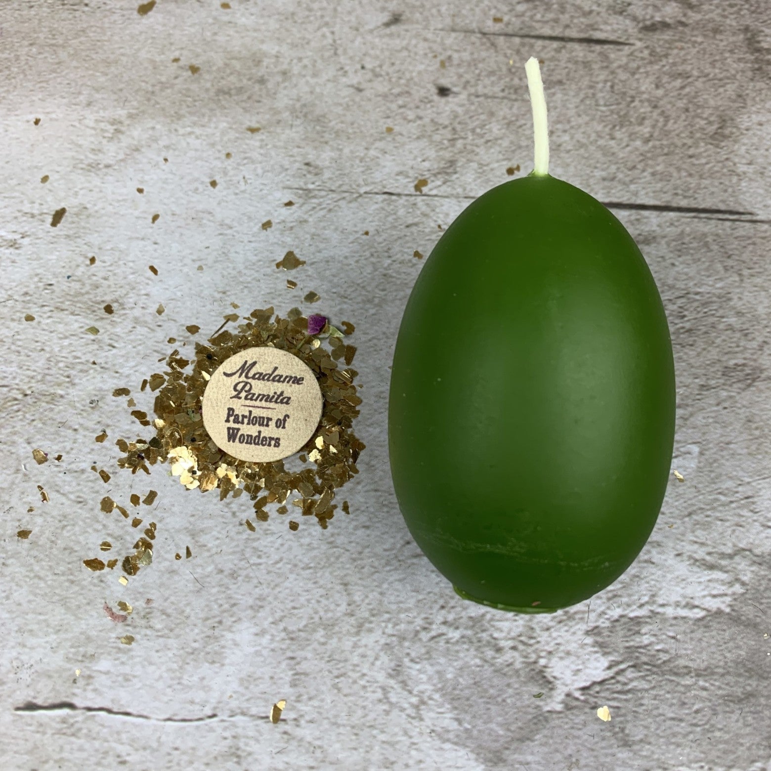 Beeswax Egg Talisman Spell Candle - New Beginnings & Fertility Magic