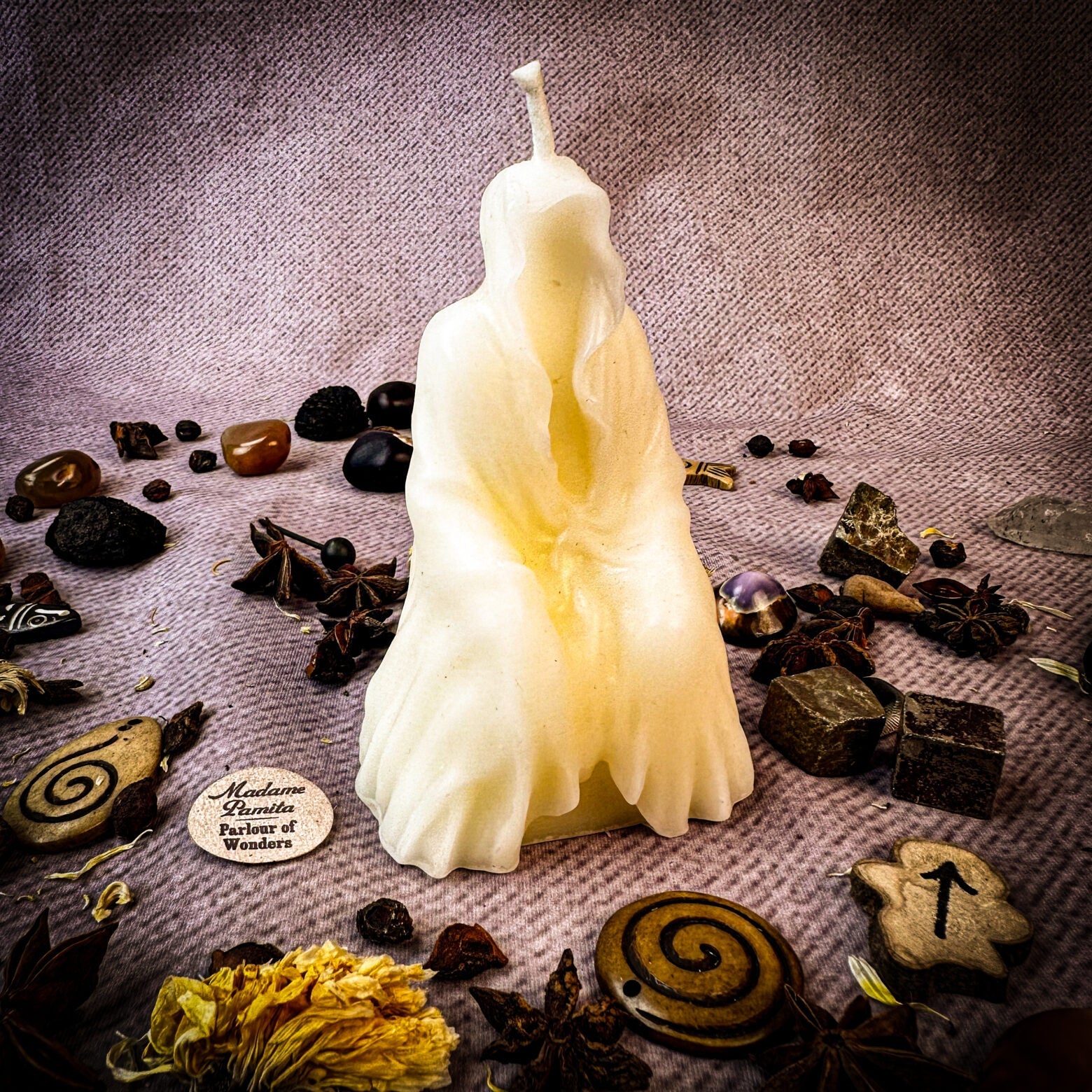 Beeswax Seer Spirit Spell Candle