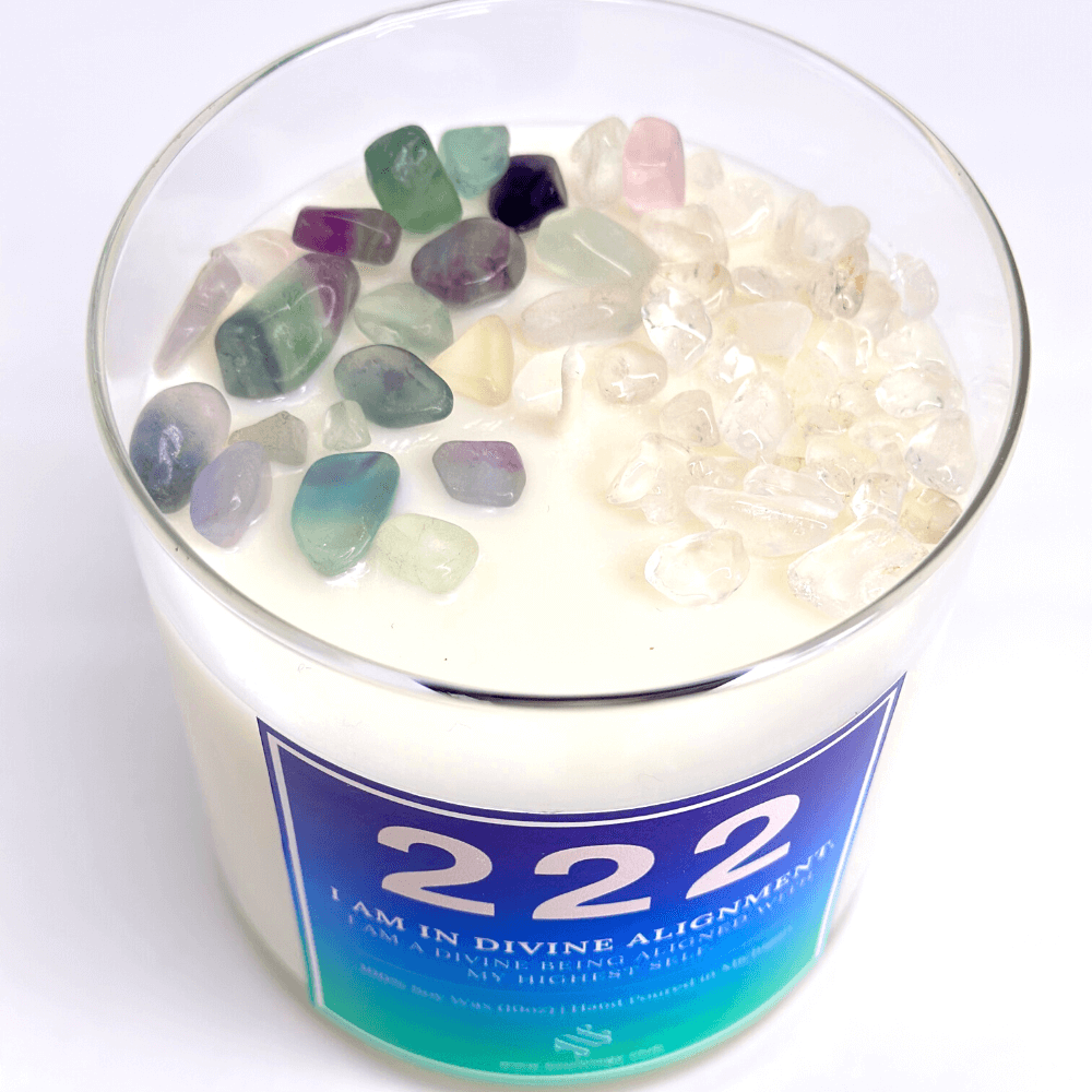 222 Angel Number Affirmation Candle