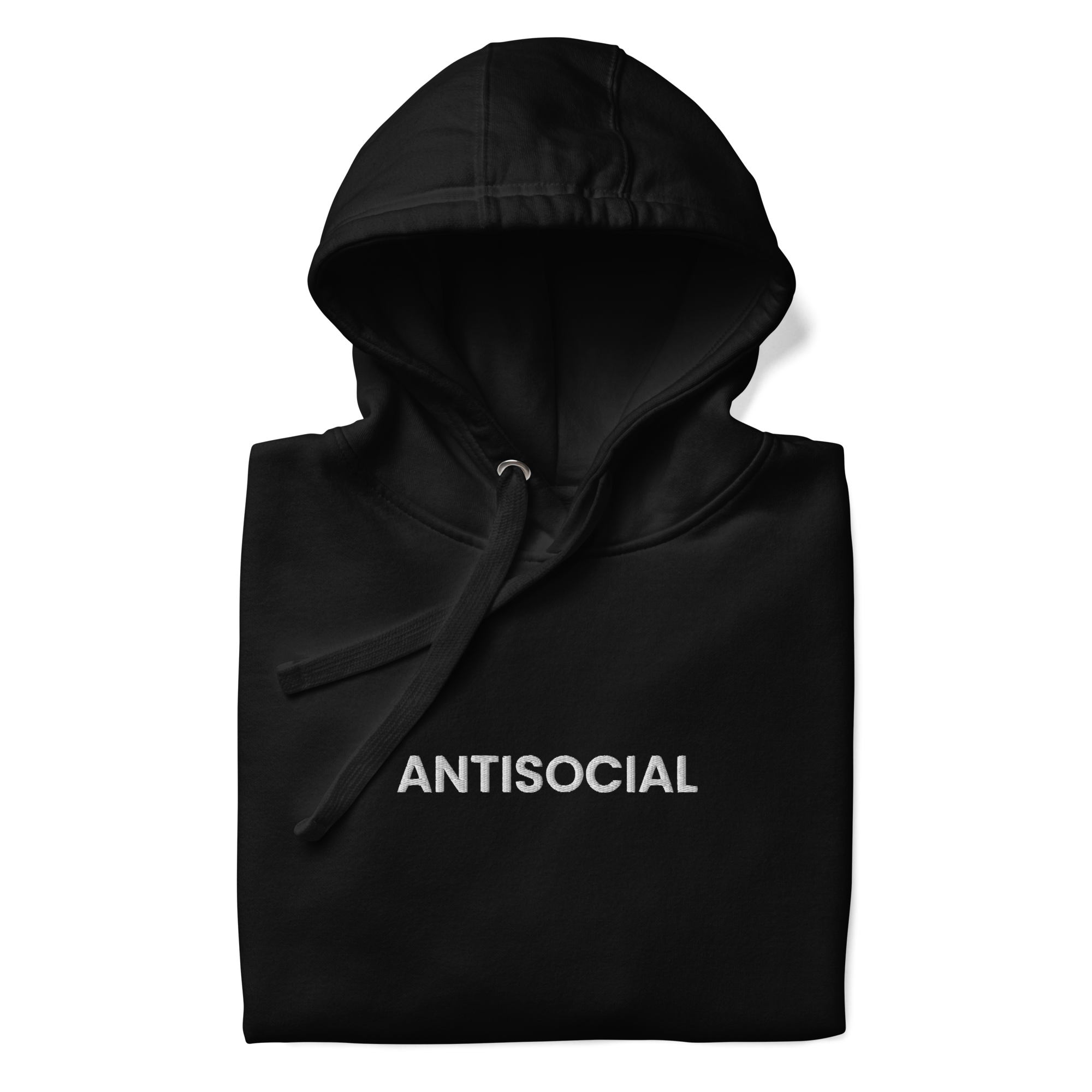 Antisocial Embroidered Hoodie