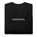 Antisocial Embroidered Unisex Sweatshirt