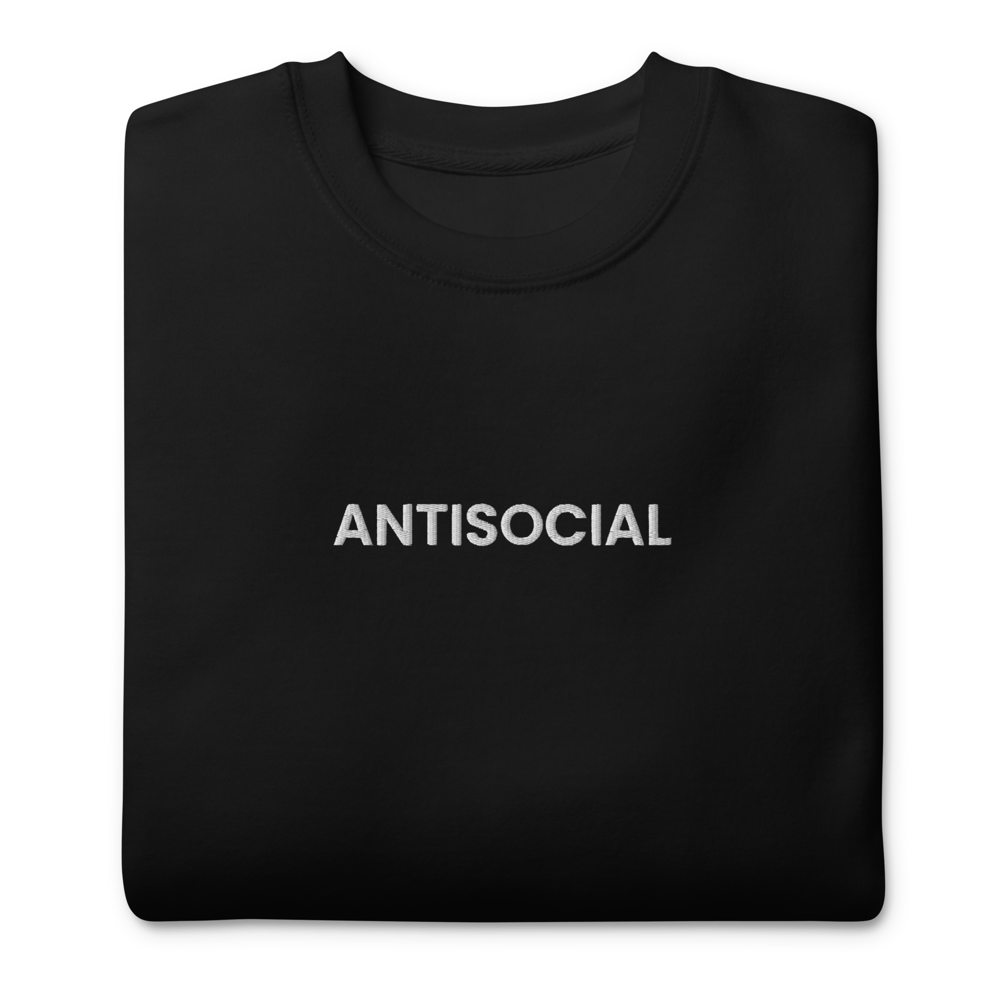Antisocial Embroidered Unisex Sweatshirt