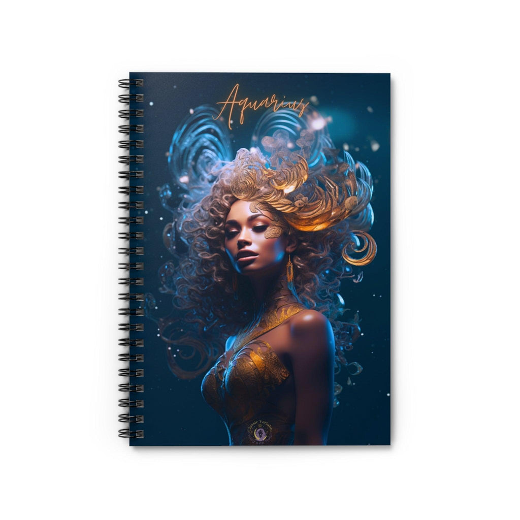 Aquarius Spiral Notebook - Ruled