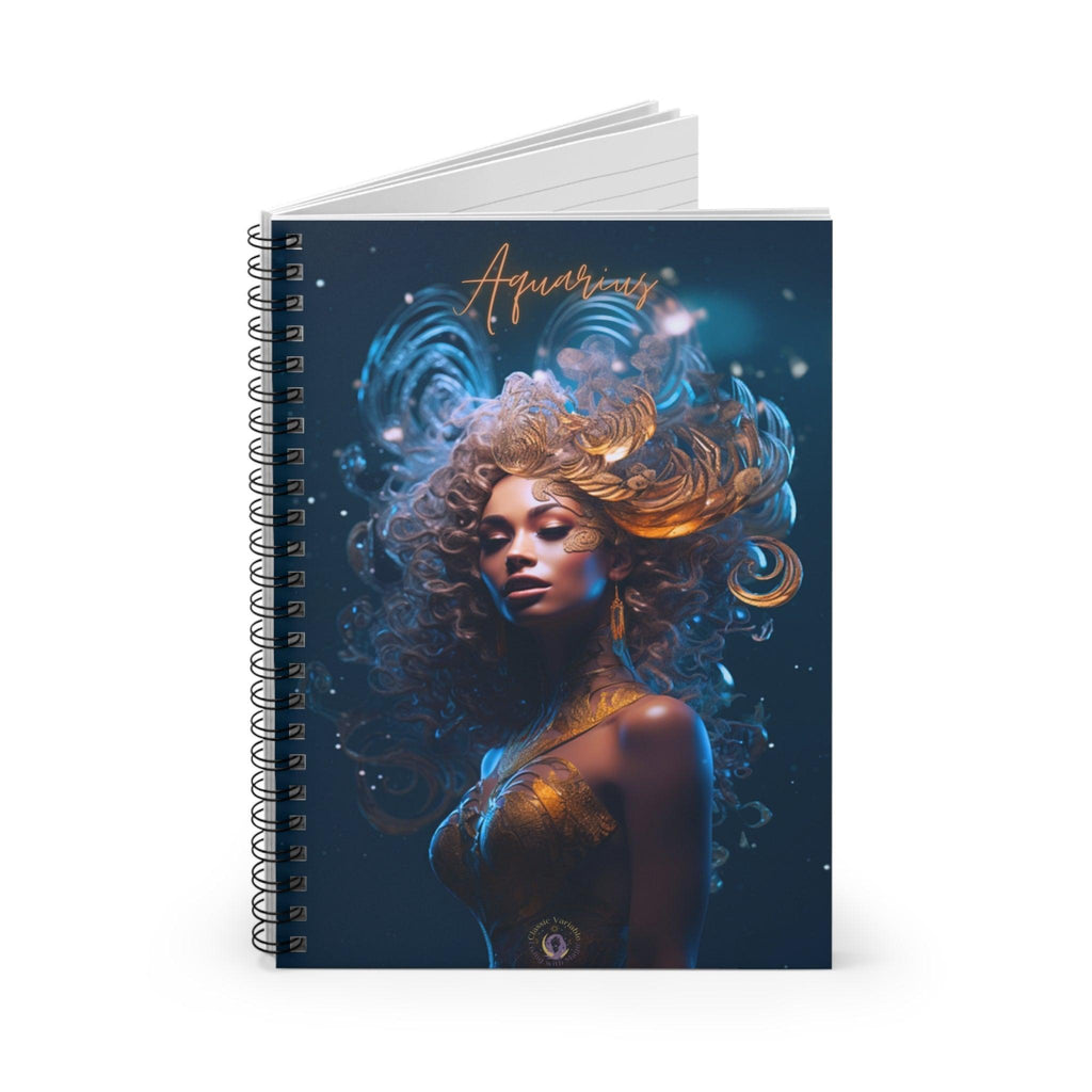 Aquarius Spiral Notebook - Ruled