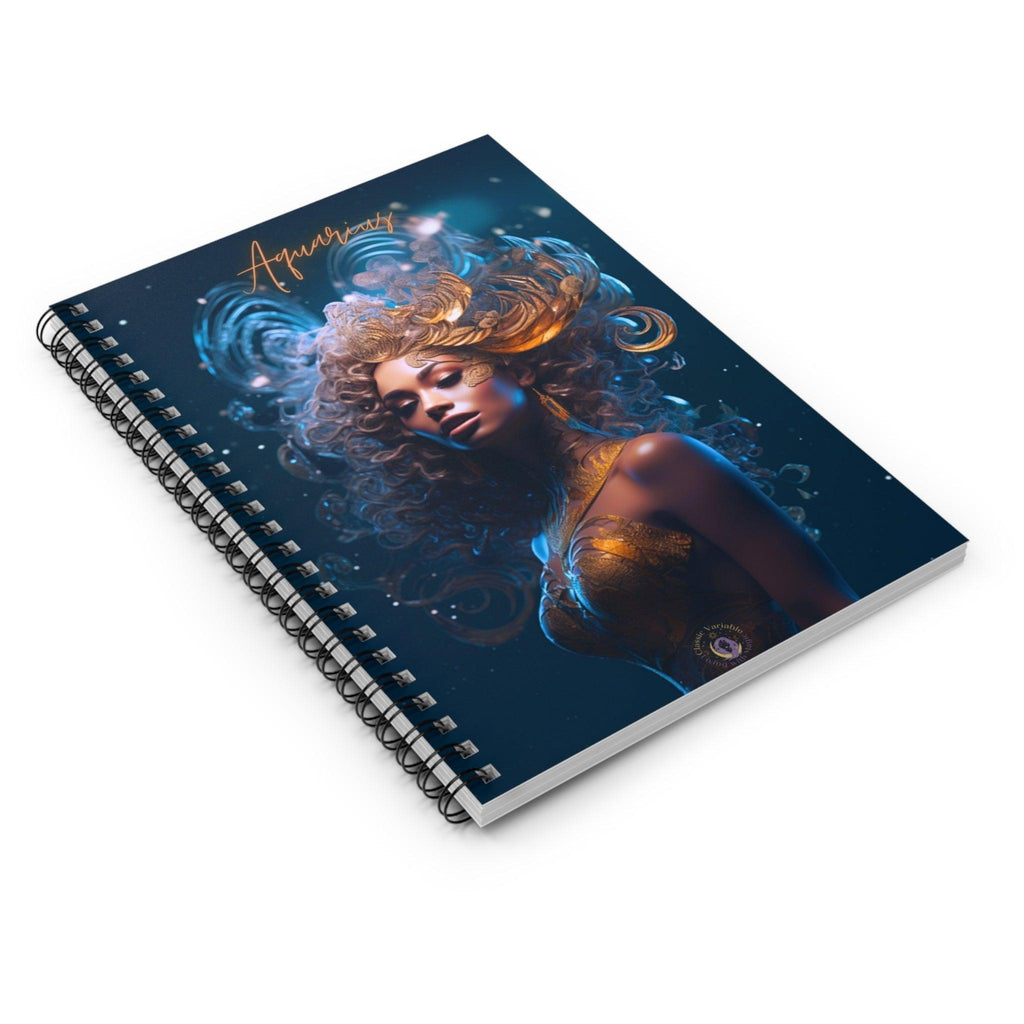 Aquarius Spiral Notebook - Ruled