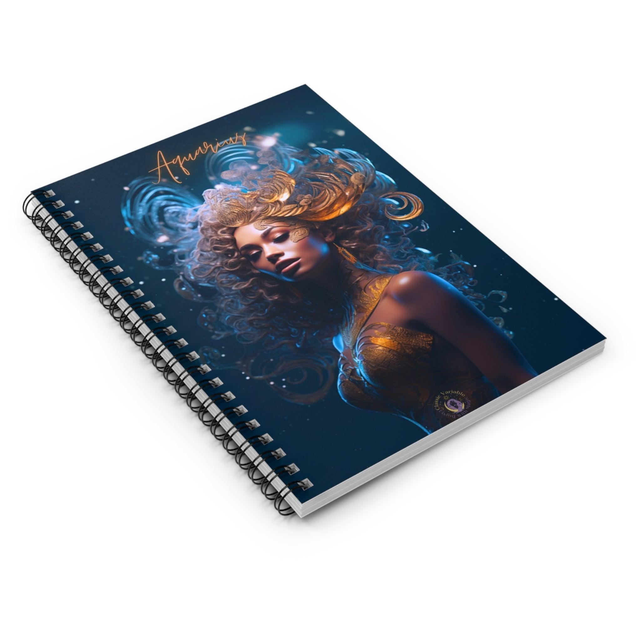 Aquarius Spiral Notebook - Ruled