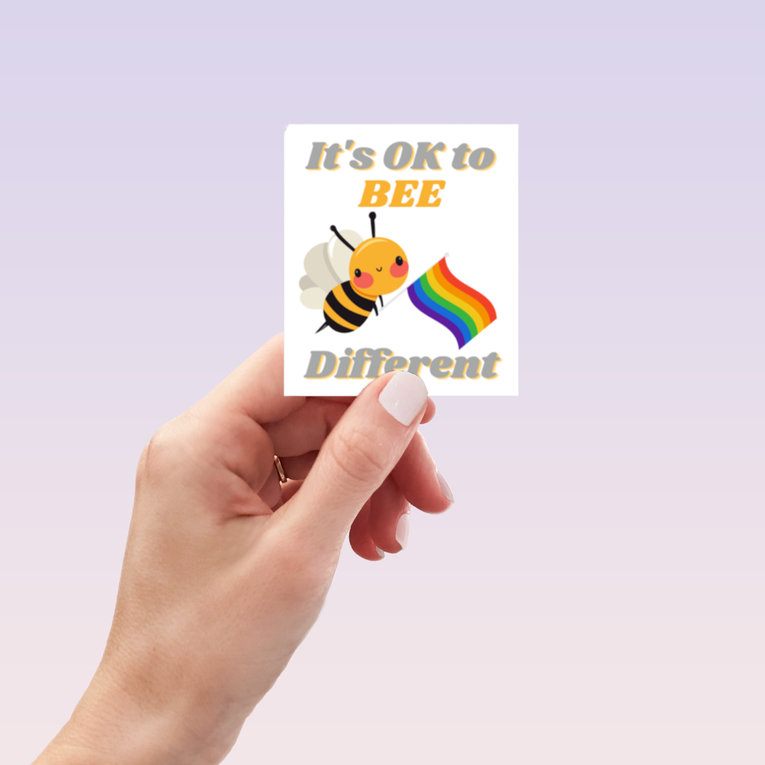 Bee Different Sticker